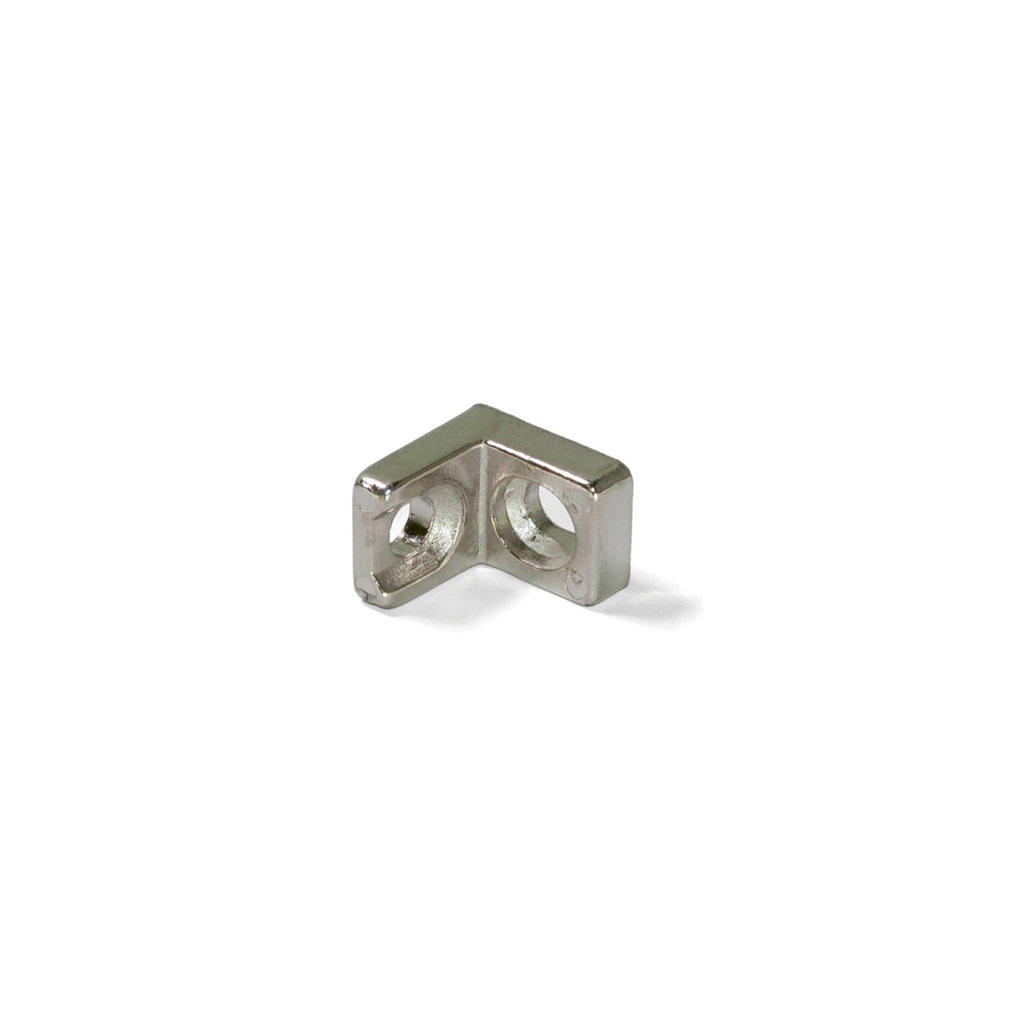 Emuca Lotto di 50 Squadrette di unione per mobili, 20,5x20,7 mm, 2 fori, Zama, Nichelato