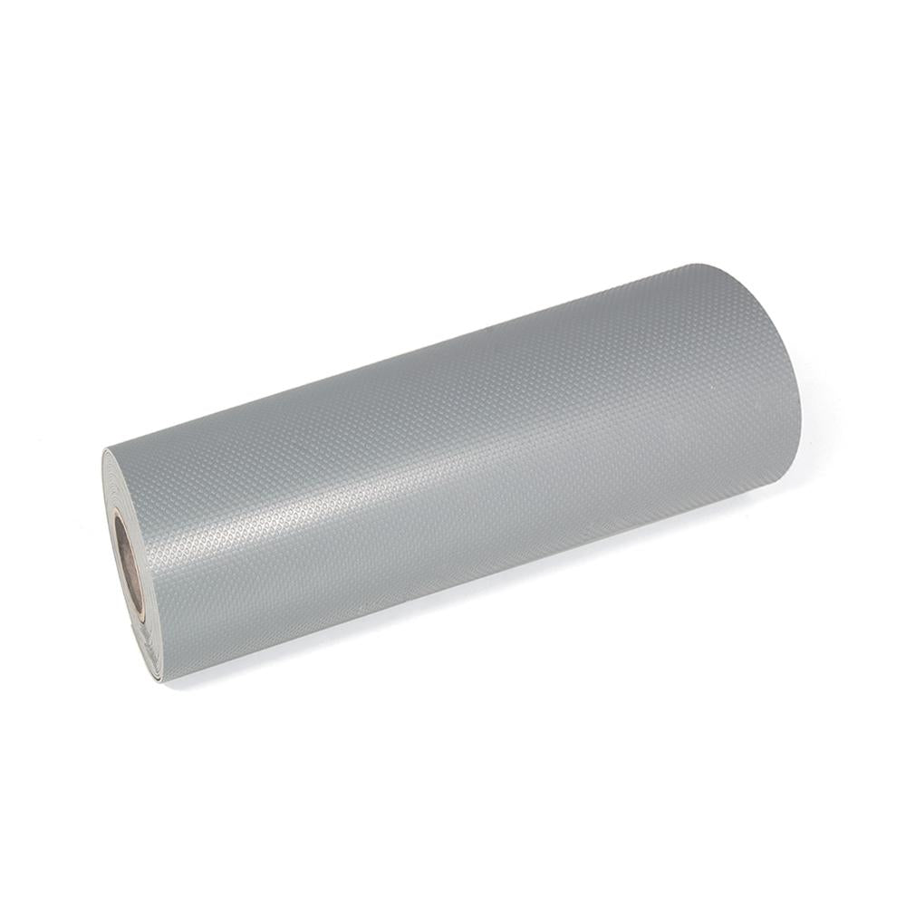 Emuca Tappeto goffrato antiscivolo per cassetti, punteggiato, lunghezza 20m x 480mm, Tecnoplastica, Grigia