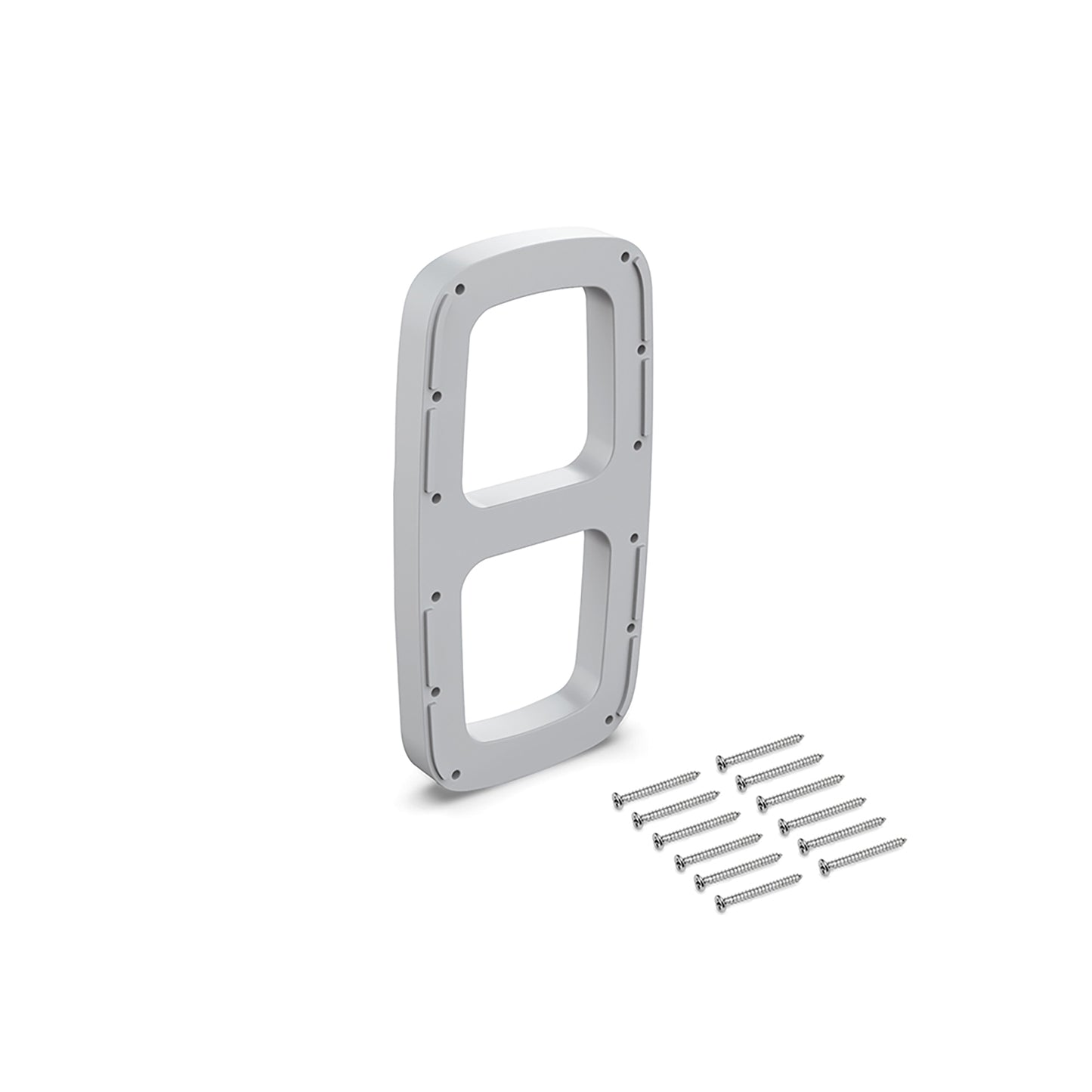 Emuca Set di spessori laterali per appendiabiti Sling, Tecnoplastica, Verniciato alluminio