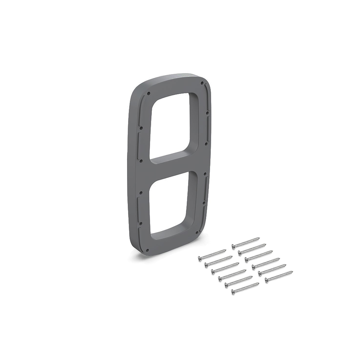 Emuca Set di spessori laterali per appendiabiti Sling, Tecnoplastica, Titaneo