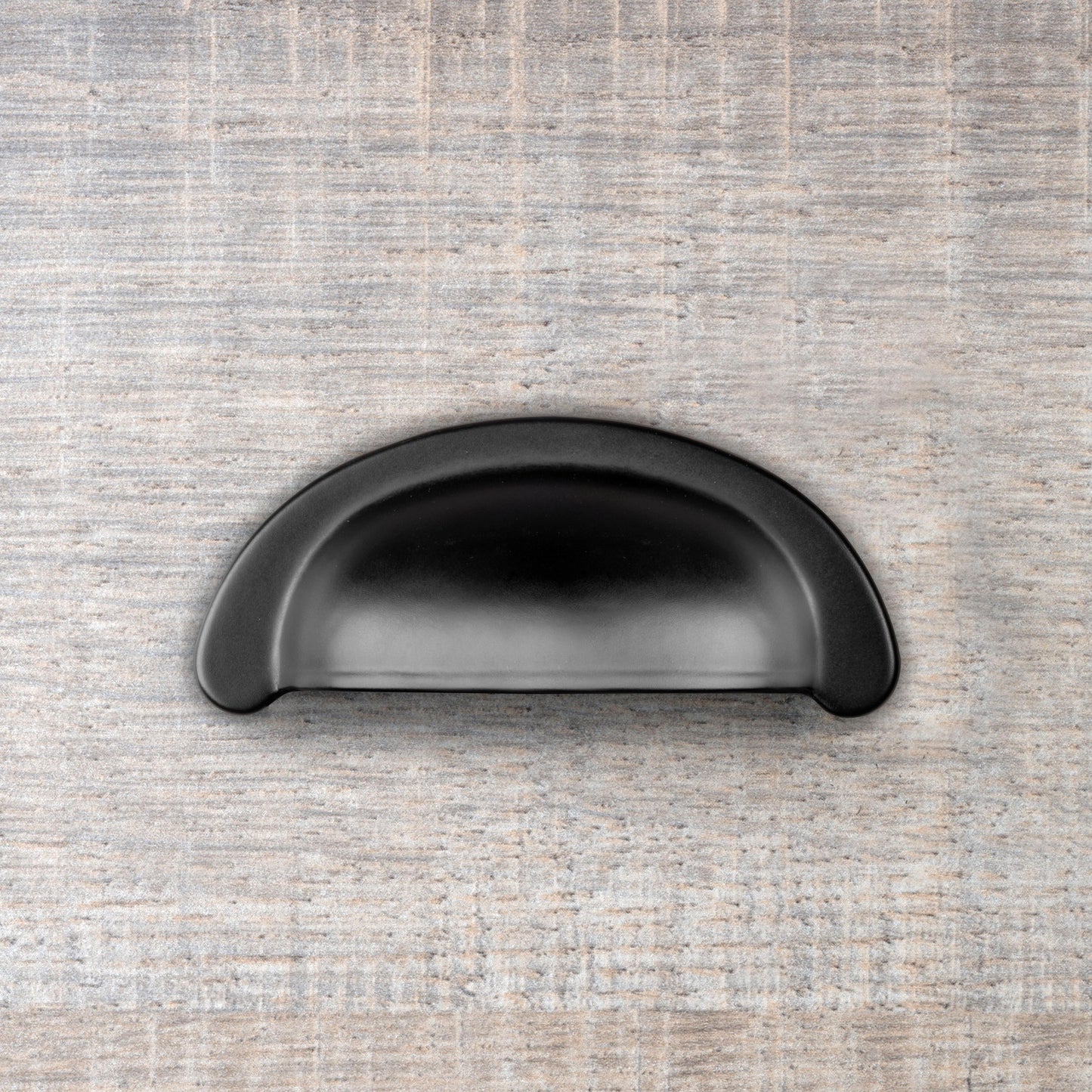 Emuca Maniglia per mobili Alberic, L77mm, interasse 64mm, Zama, Verniciato nero