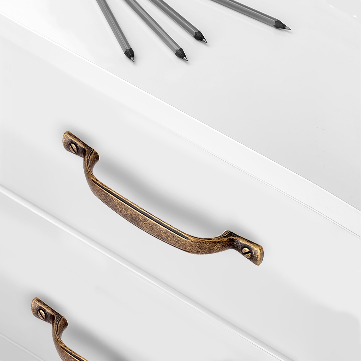 Emuca Maniglia per mobili Nairobi, L139mm, interasse 96mm, Zama, Bronzato