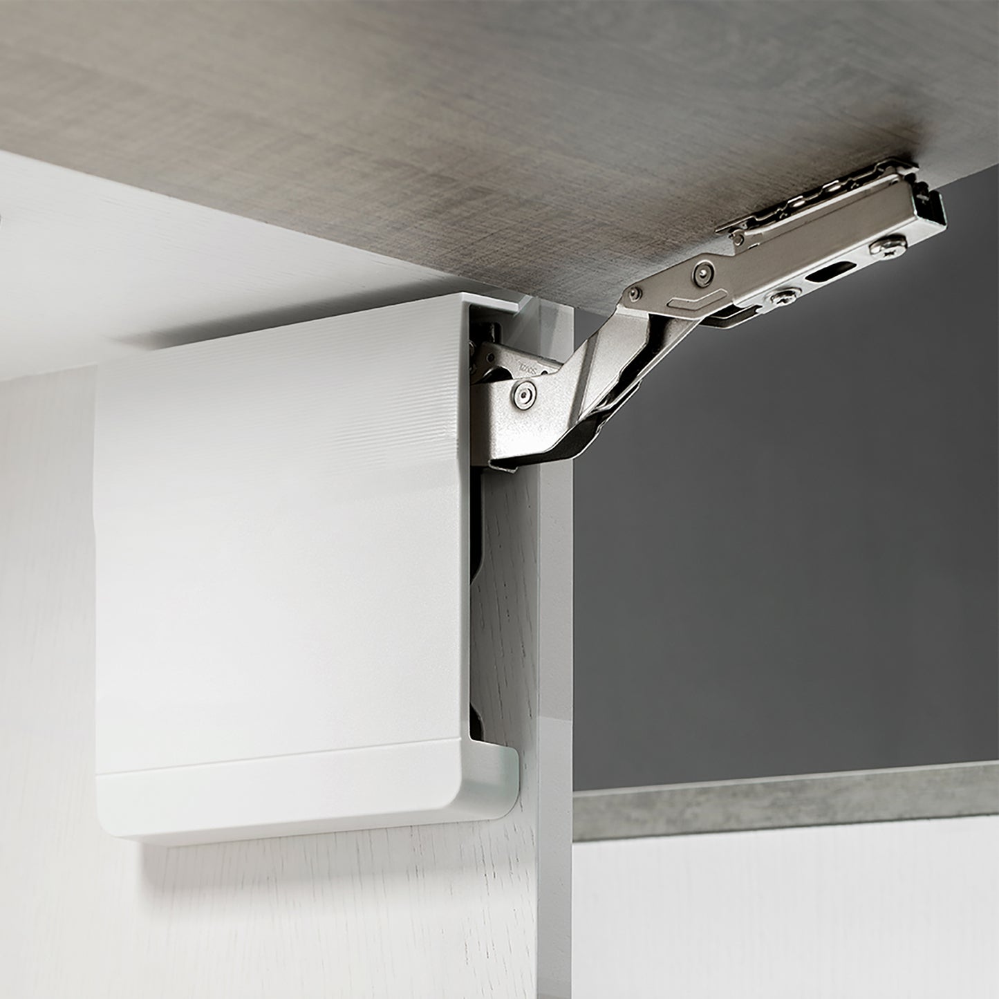 Emuca Set di braccetti per porte sollevabili Agile, 3200 - 9000, Acciaio e Tecnoplastica, Bianca