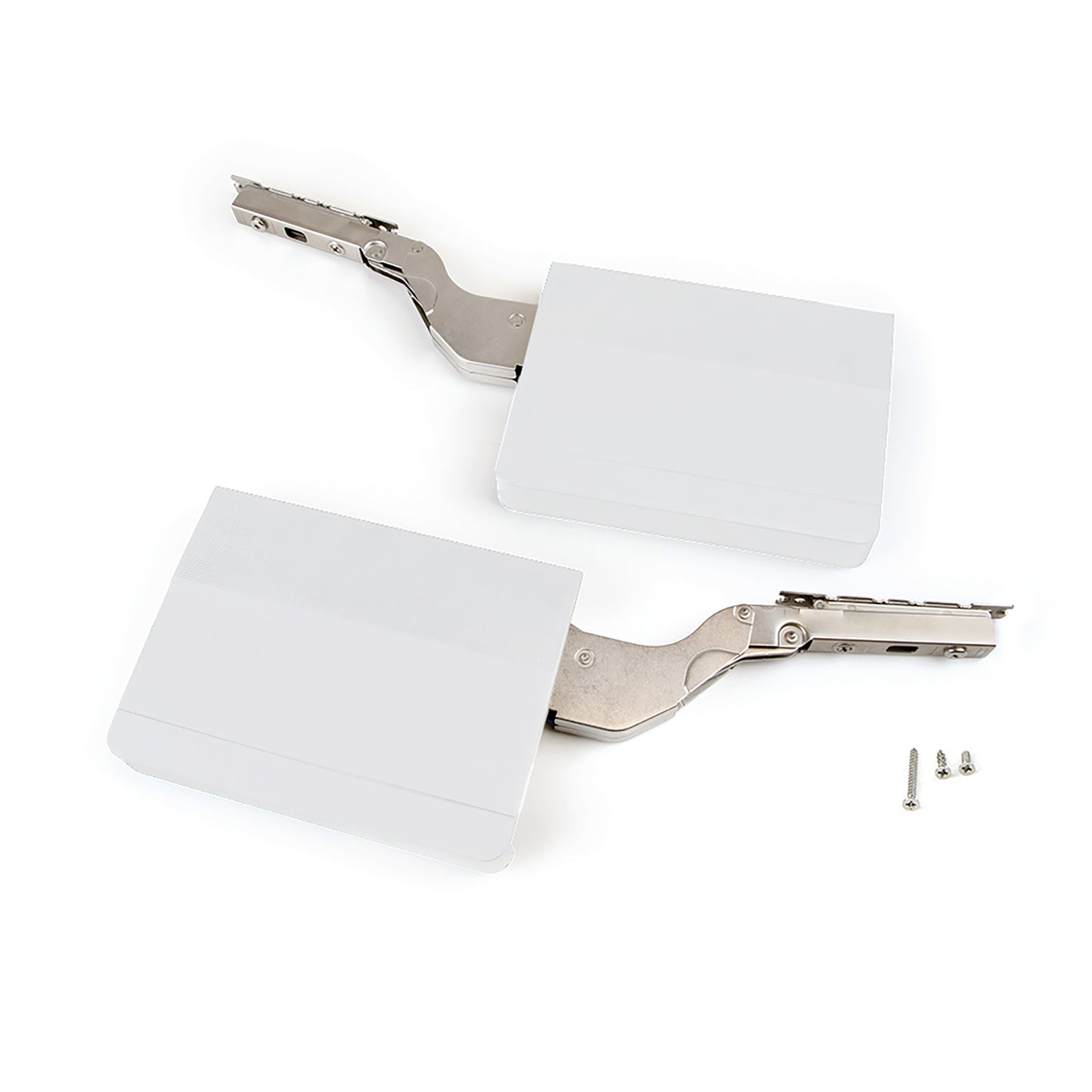 Emuca Set di braccetti per porte sollevabili Agile, 3200 - 9000, Acciaio e Tecnoplastica, Bianca