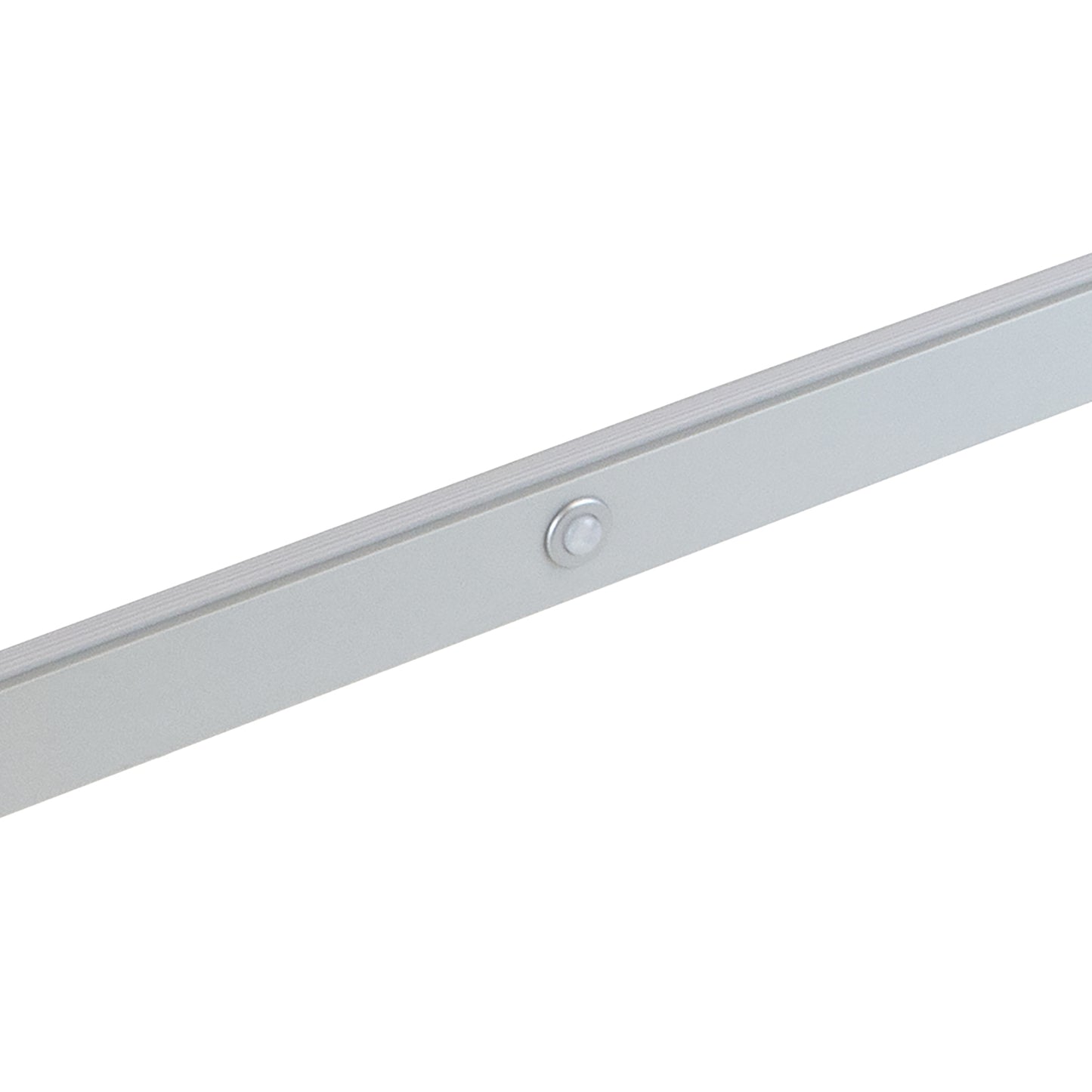 Emuca Barra Appendiabiti per armadi con luce LED Castor, batteria estraibile e sensore di movimento, L1.158mm, Tecnoplastica e Alluminio, Grigio metallizzata