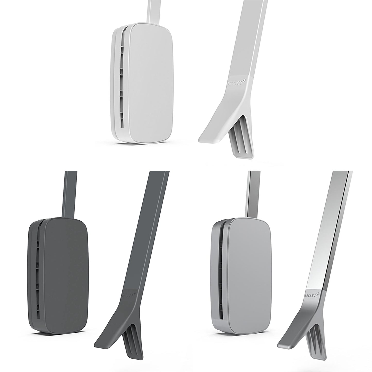 Emuca Appendiabiti saliscendi per armadio Sling, larghezza regolabile 830-1150 mm, Acciaio e Tecnoplastica, Titanio