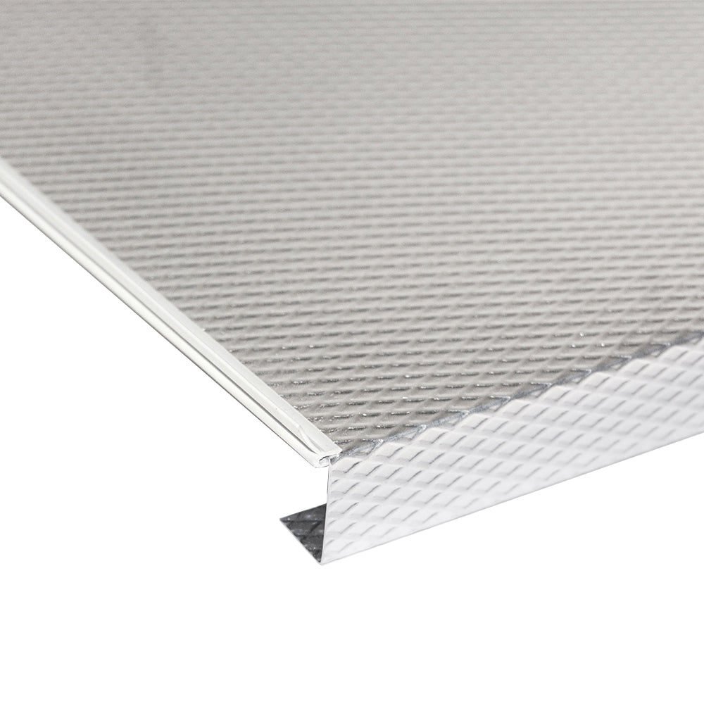 Emuca Fondo sotto lavello, pannello da 16 mm, modulo 600 mm, 568x580 mm, Tecnoplastica e Alluminio, Alluminio naturale