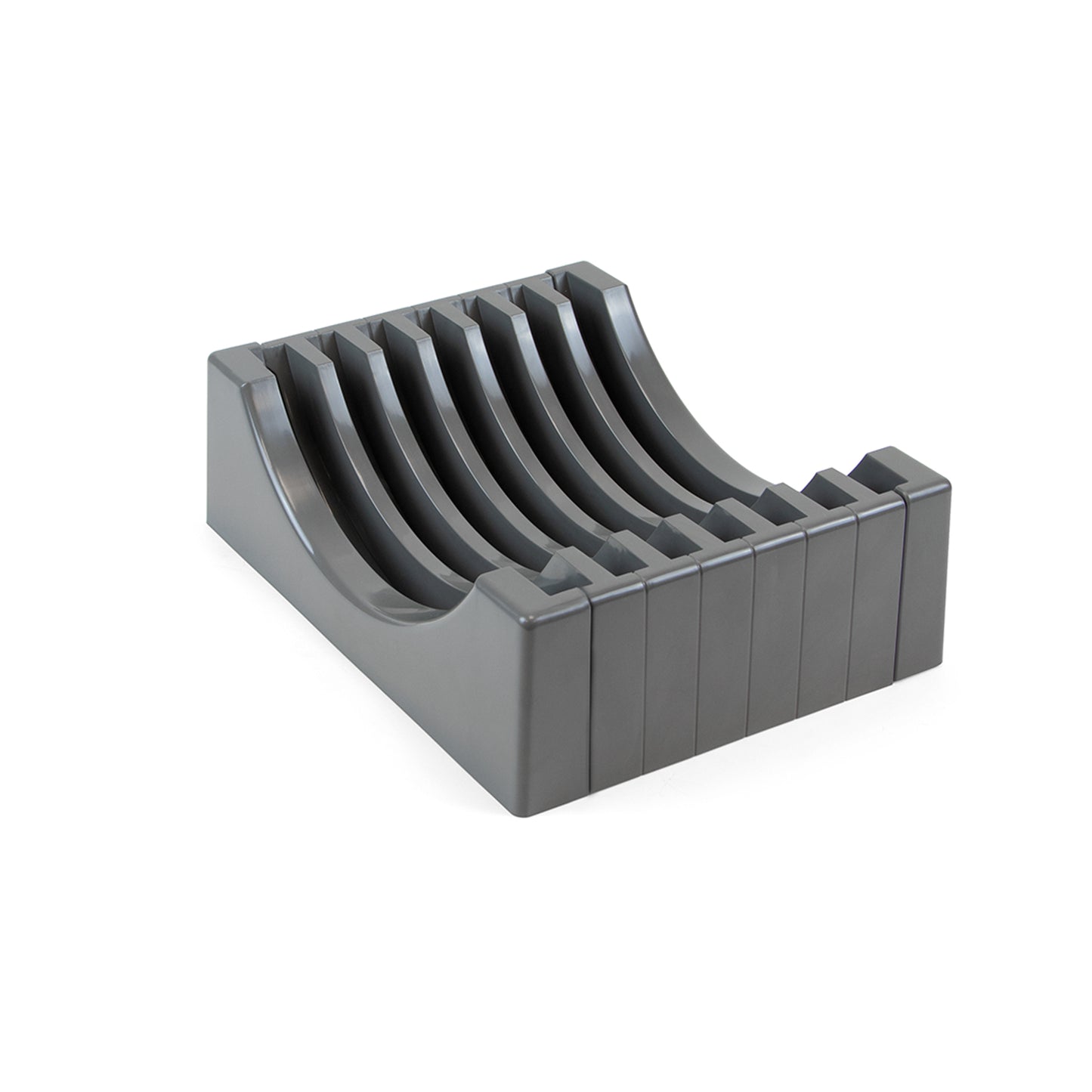 Emuca Kit di organizzatore di piatti per mobili, contiene fino a 13 piatti, Tecnoplastica, Grigio antracite