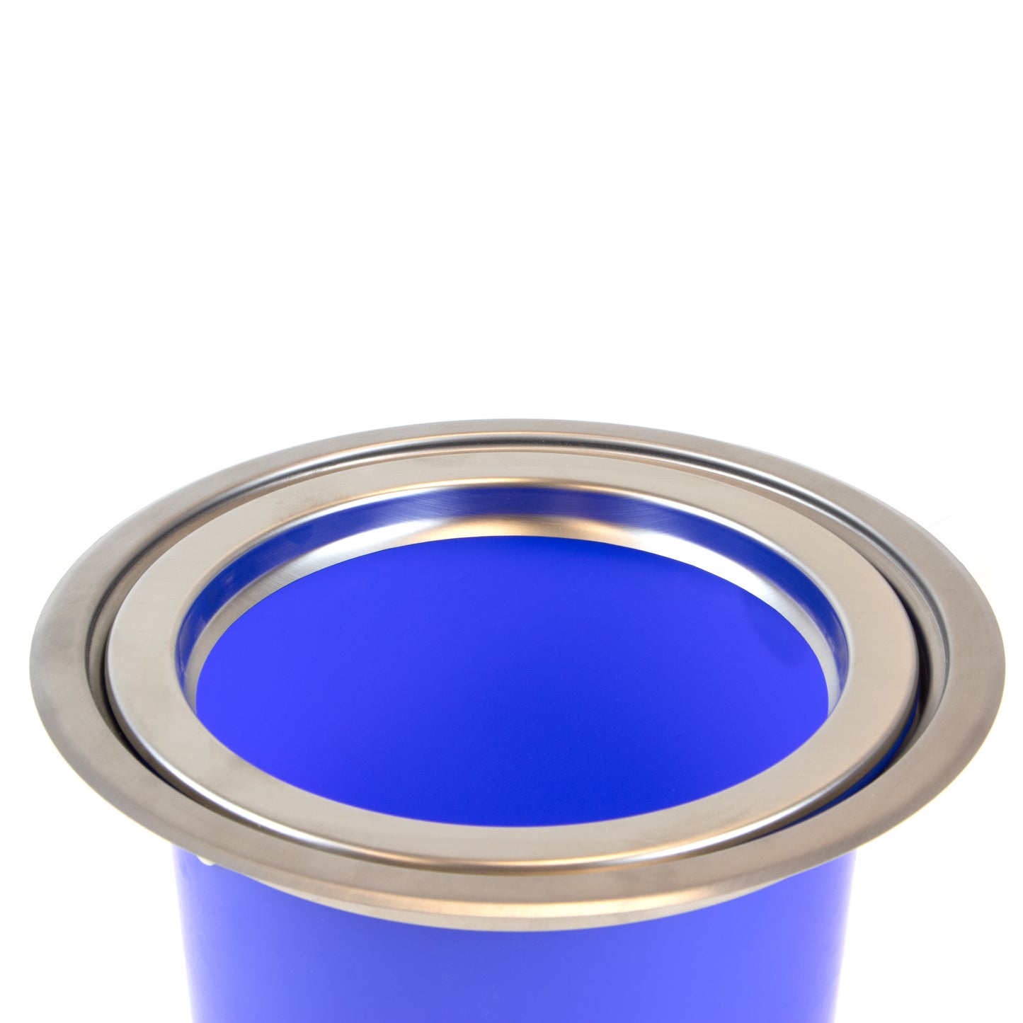 Emuca Recycle, contenitore per rifiuti da incasso per il spessore di lavoro della cucina, 1 tazza estraibile da 5 lt, Acciaio inossidabile e Tecnoplastica