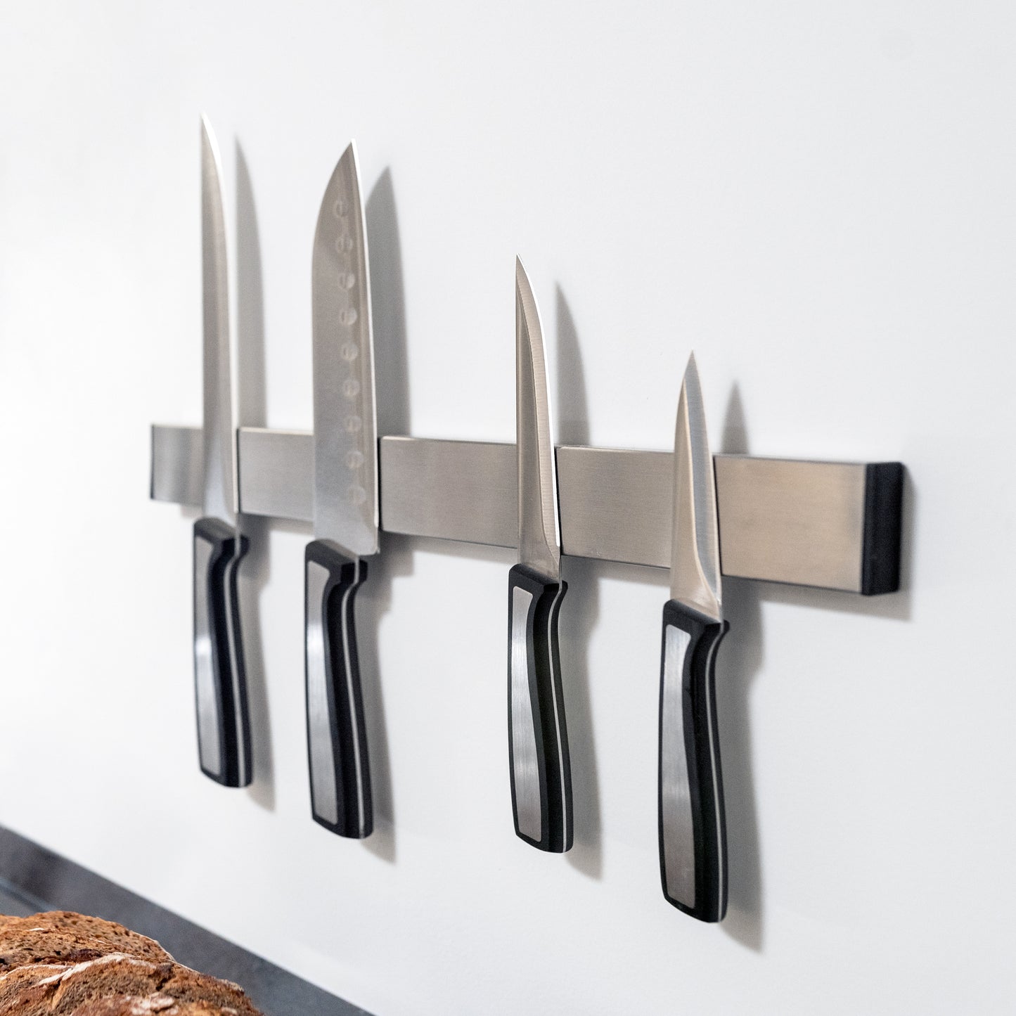 Emuca Barra magnetica per coltelli da cucina, Acciaio inossidabile