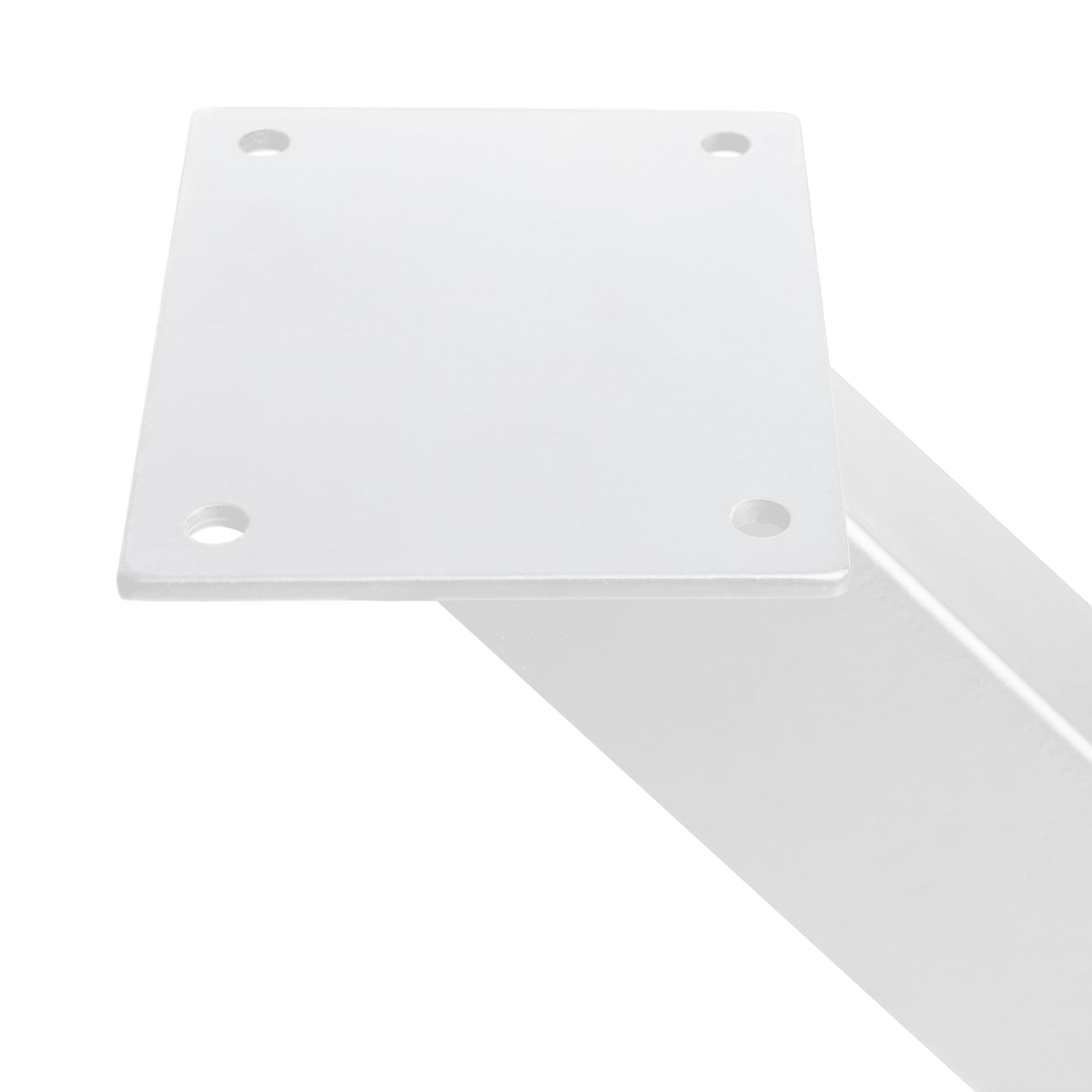 Emuca Set di gambe per tavolo Cross, larghezza 695mm, Acciaio, Verniciato bianco