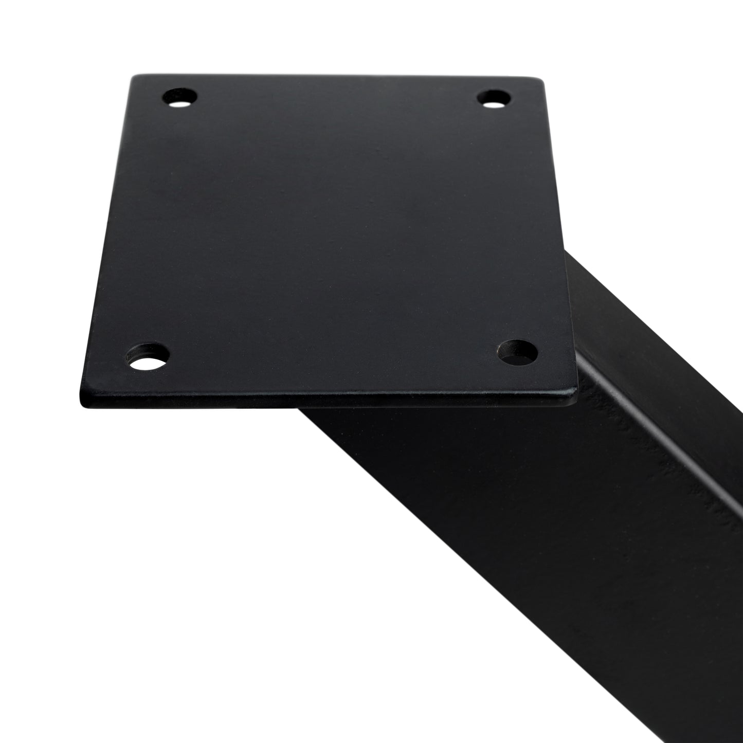 Emuca Set di gambe per tavolo Cross, larghezza 695mm, Acciaio, Verniciato nero