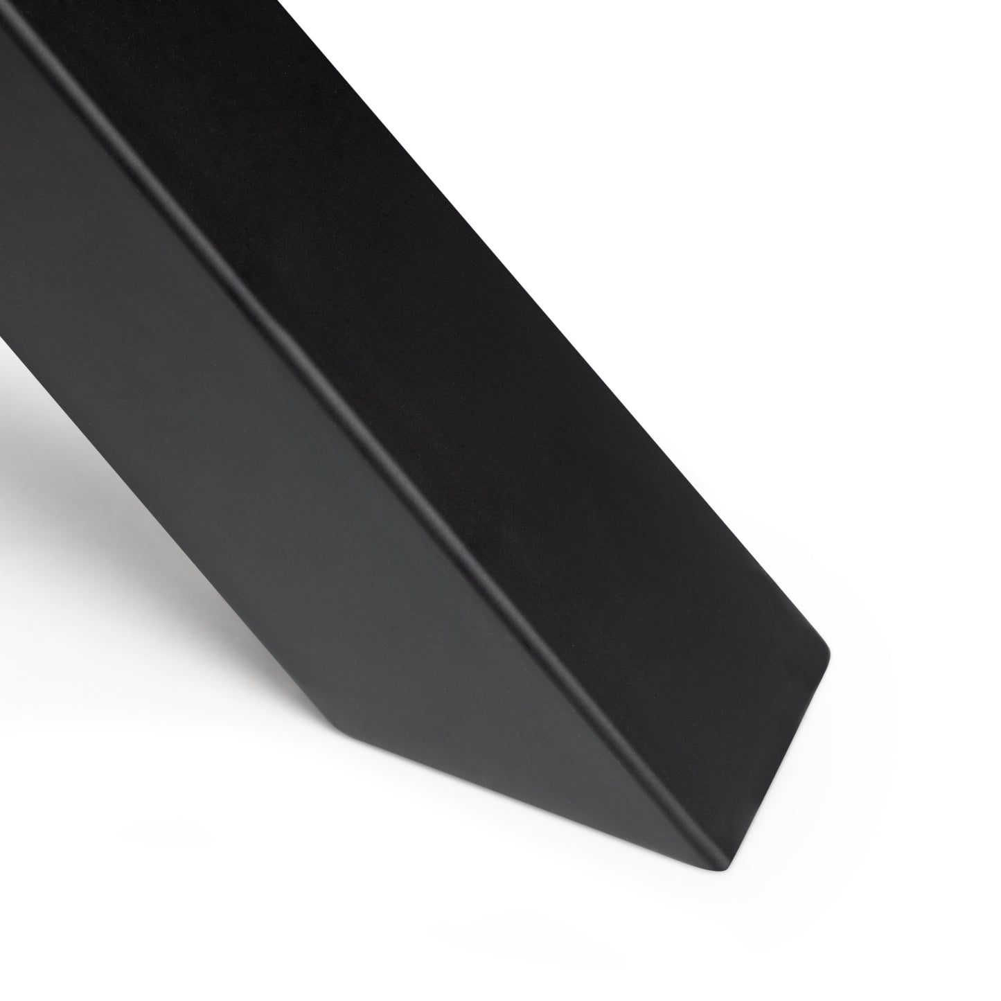 Emuca Set di gambe per tavolo Cross, larghezza 695mm, Acciaio, Verniciato nero