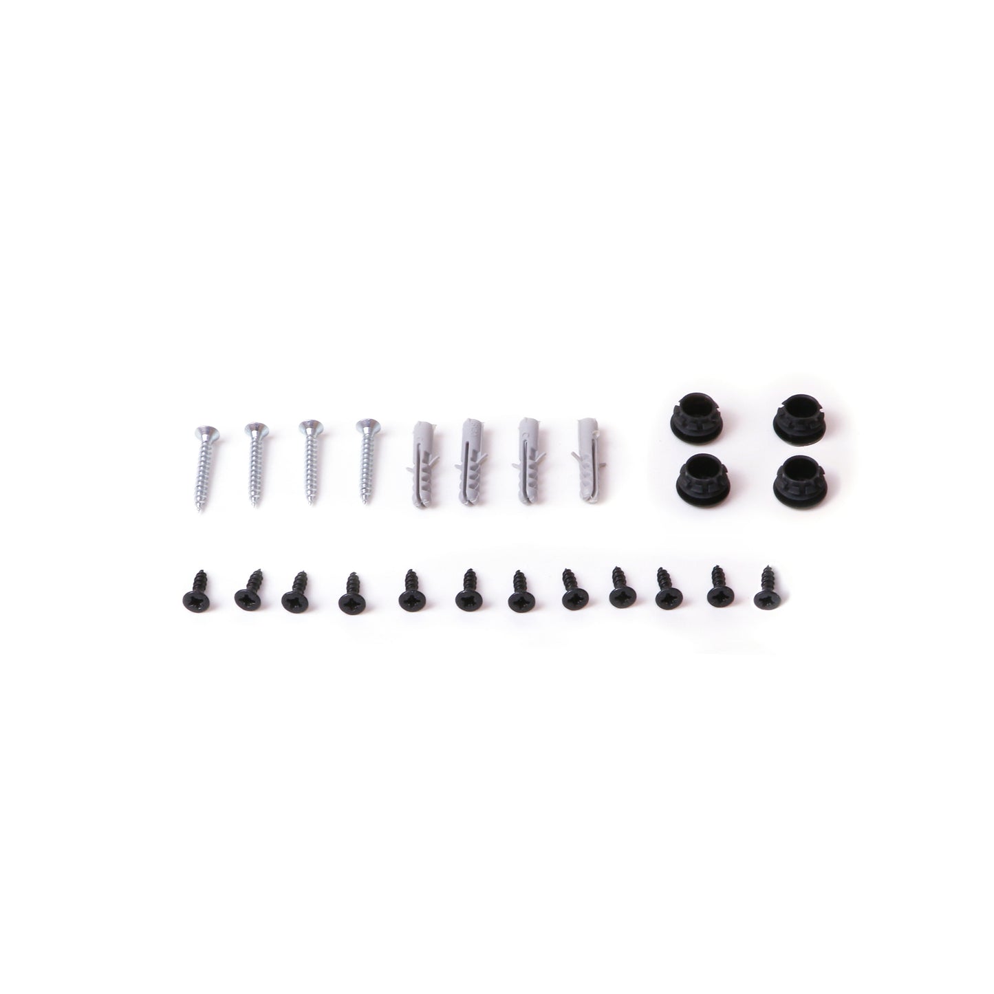 Emuca Set di telai per scaffali Lader, altezza 830 mm, Acciaio, Verniciato nero