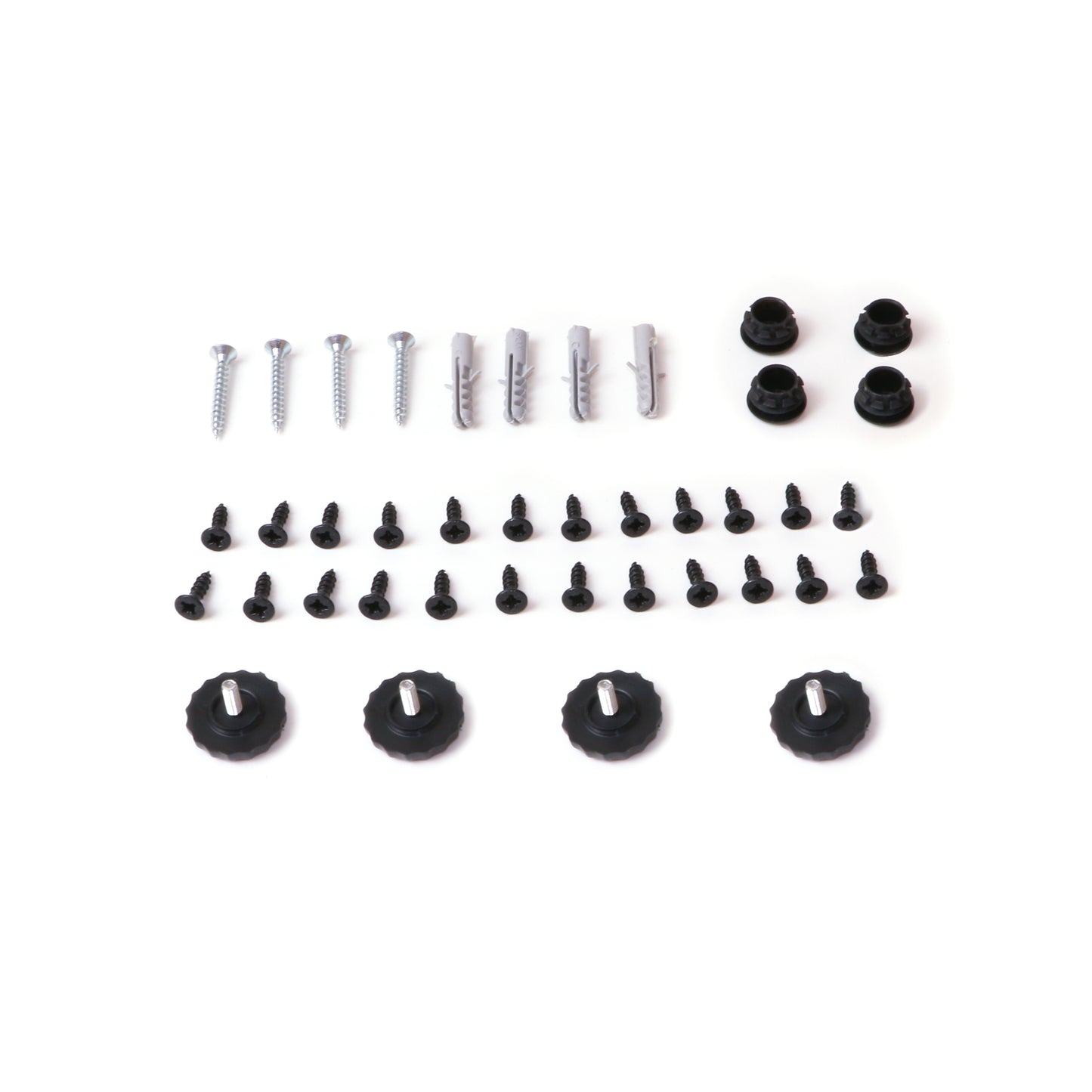 Emuca Set di telai per scaffali Lader, altezza 1790 mm, Acciaio, Verniciato nero