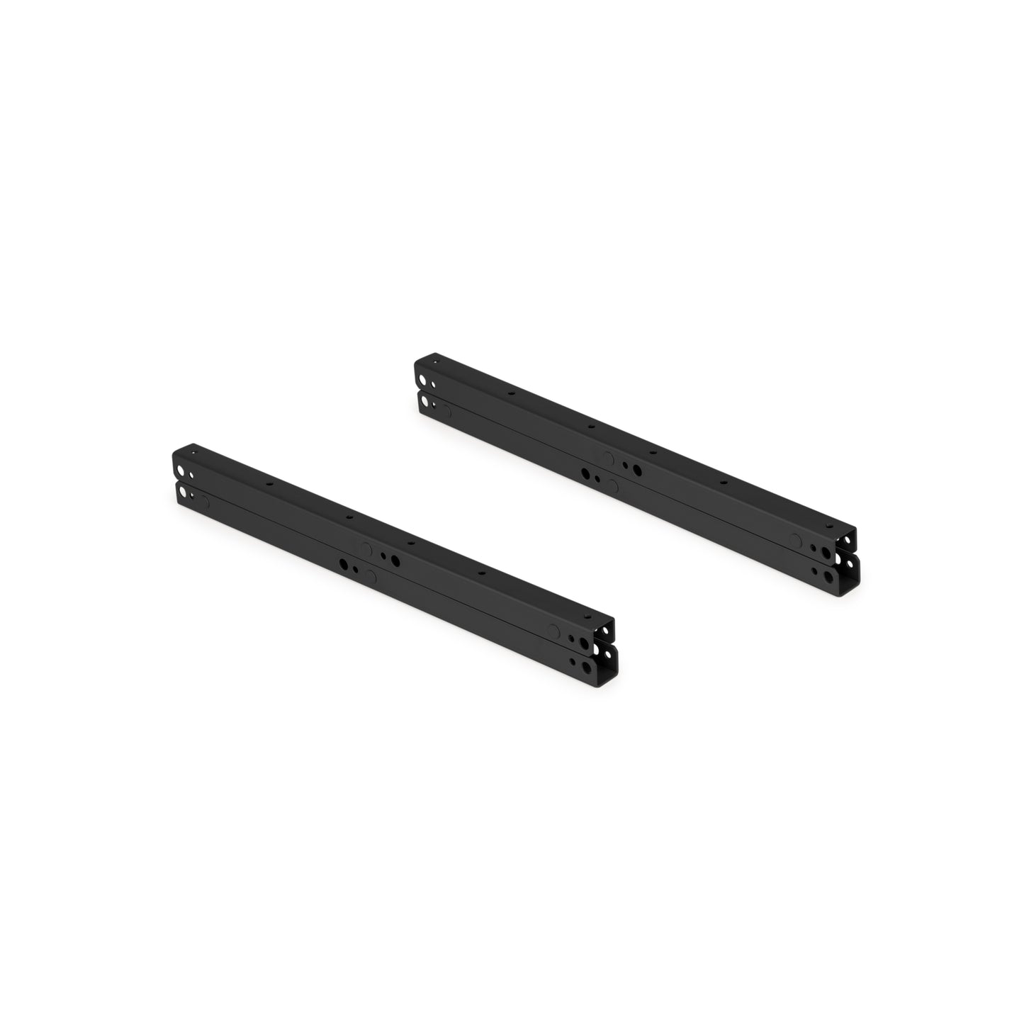 Emuca Set di meccanismi di sollevamento per tavolino, che permette di sollevare il tavolo di 135 mm, Acciaio, Verniciato nero