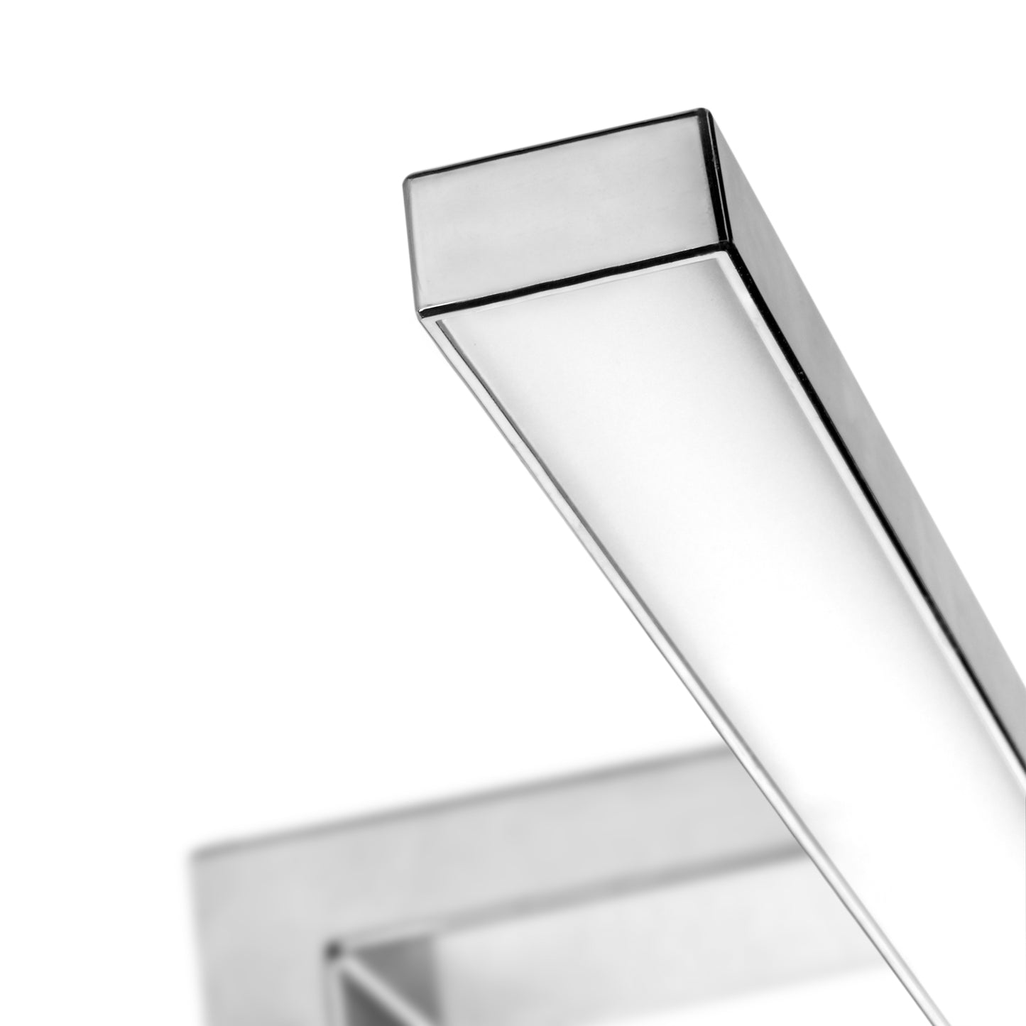 Emuca Faretto LED per specchio da bagno Virgo (AC 230V 50Hz), non necessita di convertitore, L300mm, Luce Bianco Freddo 6.000K, Tecnoplastica, Cromato lucido