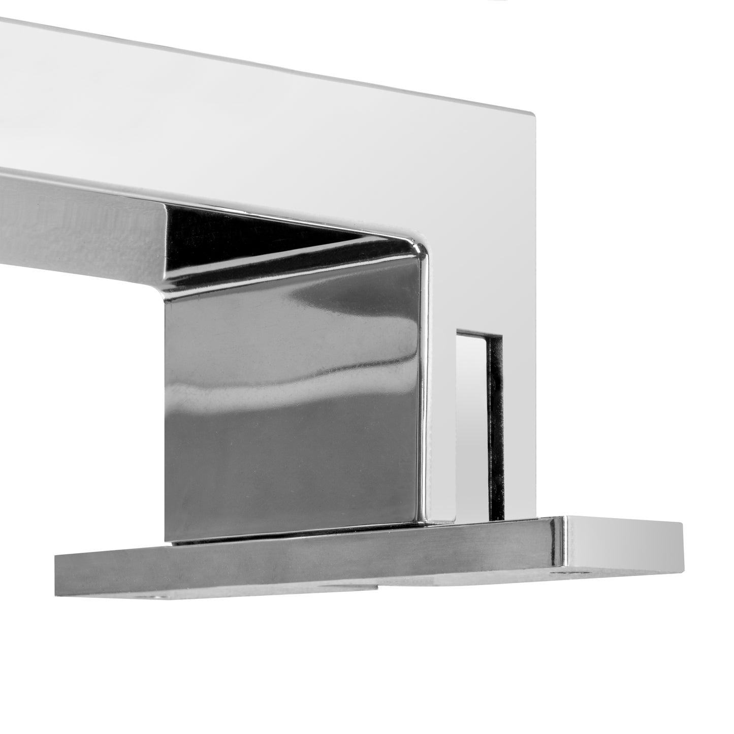 Emuca Faretto LED per specchio da bagno Virgo (AC 230V 50Hz), non necessita di convertitore, L300mm, Luce Bianco Freddo 6.000K, Tecnoplastica, Cromato lucido