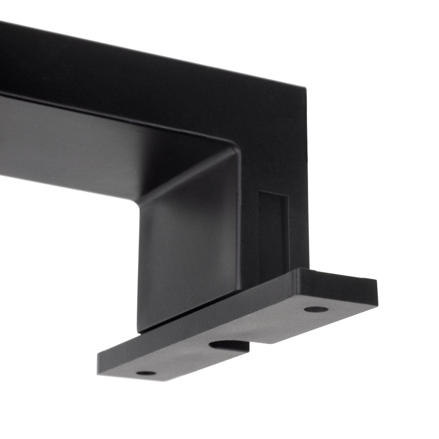 Emuca Faretto LED per specchio da bagno Virgo (AC 230V 50Hz), non necessita di convertitore, L300mm, Luce Bianco Freddo 6.000K, Tecnoplastica, Verniciato nero