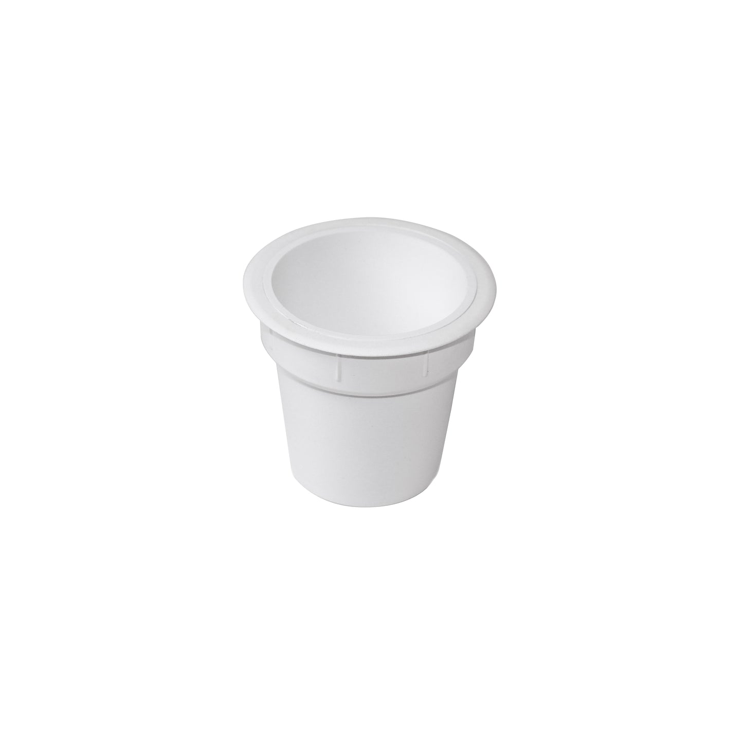Emuca Accessorio porta oggetti Pot, Plastica bianca, Tecnoplastica.