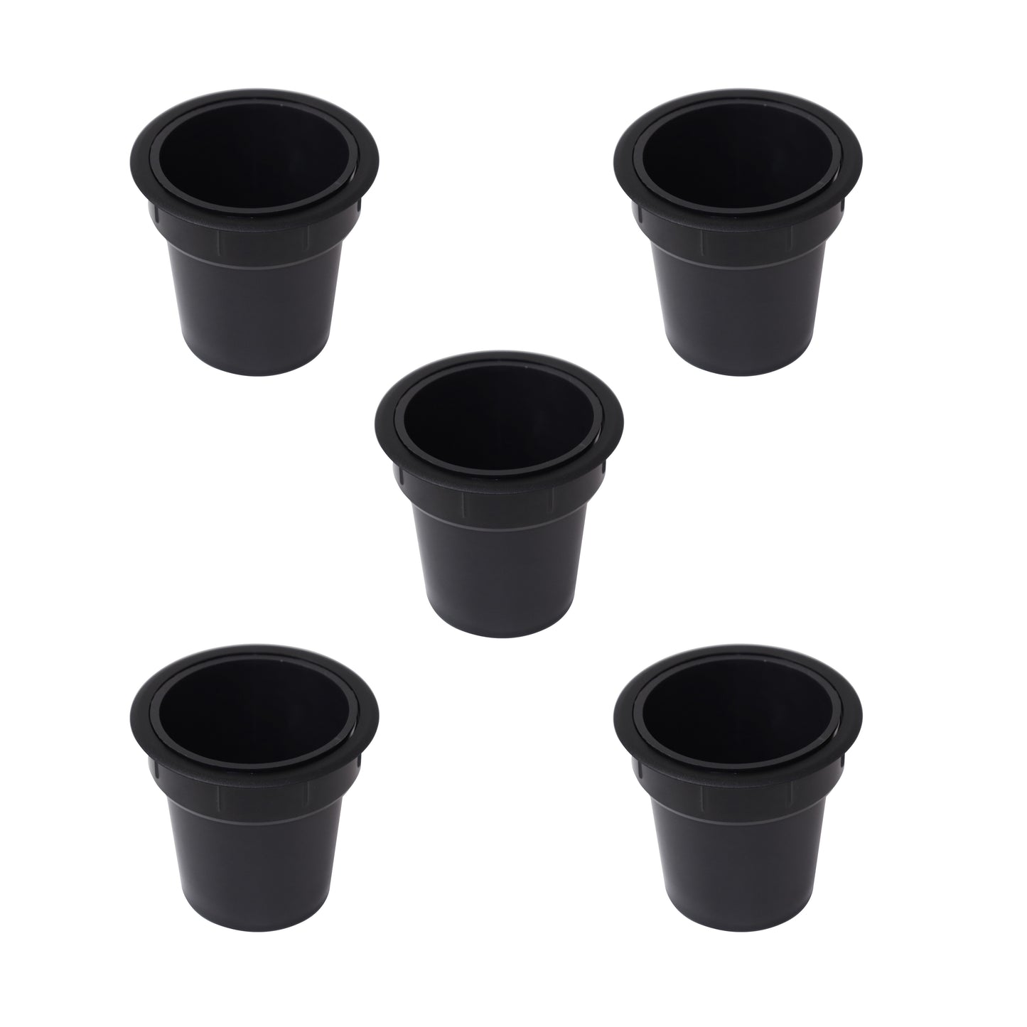 Emuca Accessorio porta oggetti Pot, Plastica nera, Tecnoplastica.