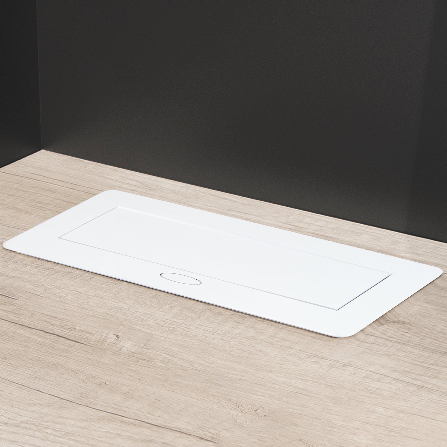 Emuca Multiconnettore da tavolo Atom 26 Lite, 225x111 mm, 2 prese Schuko, 1 USB Tipo A, 1 USB Tipo C, Zama-Acciaio-Plastica, Bianco