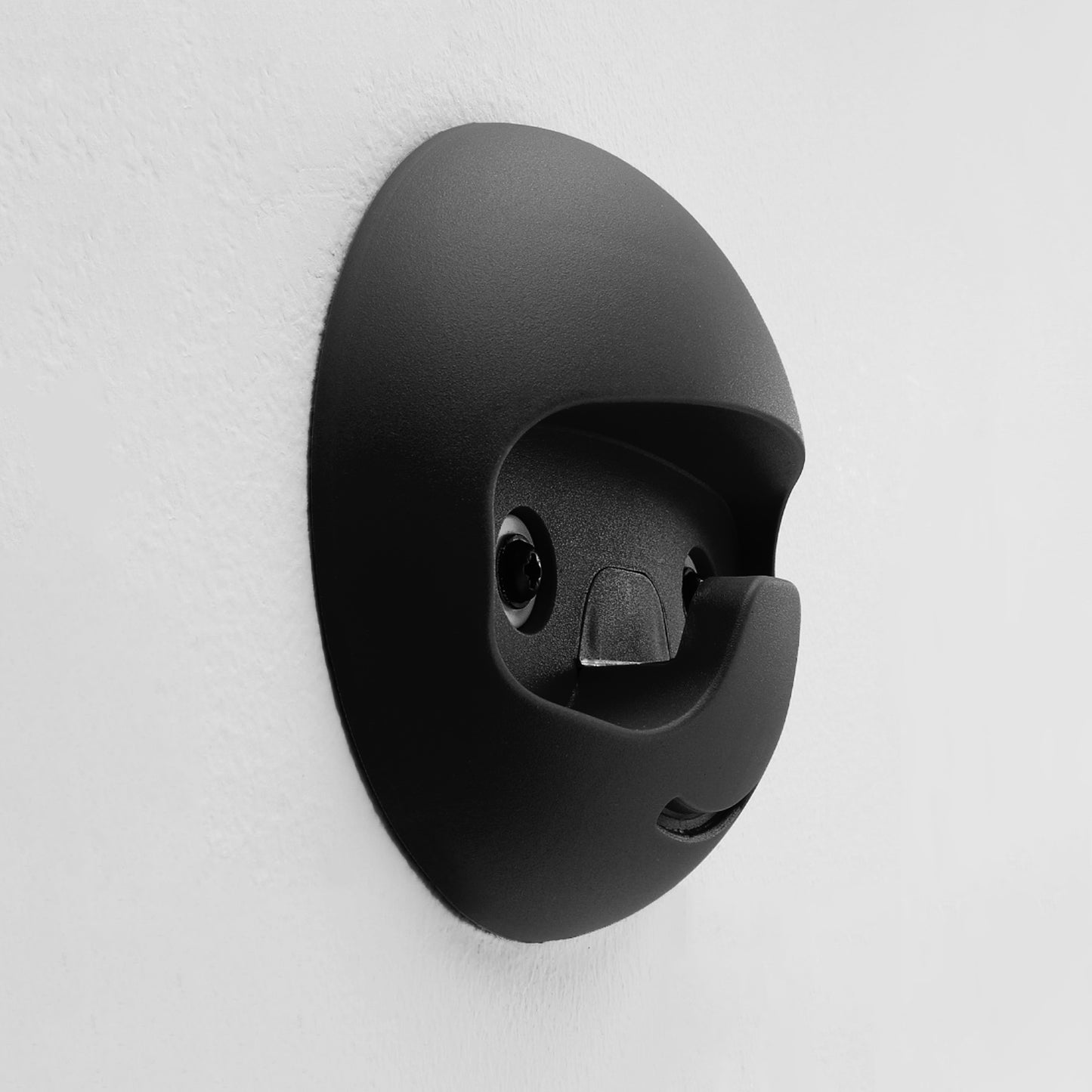 Emuca Appendiabiti da parete Napier, Verniciato nero, Tecnoplasticato