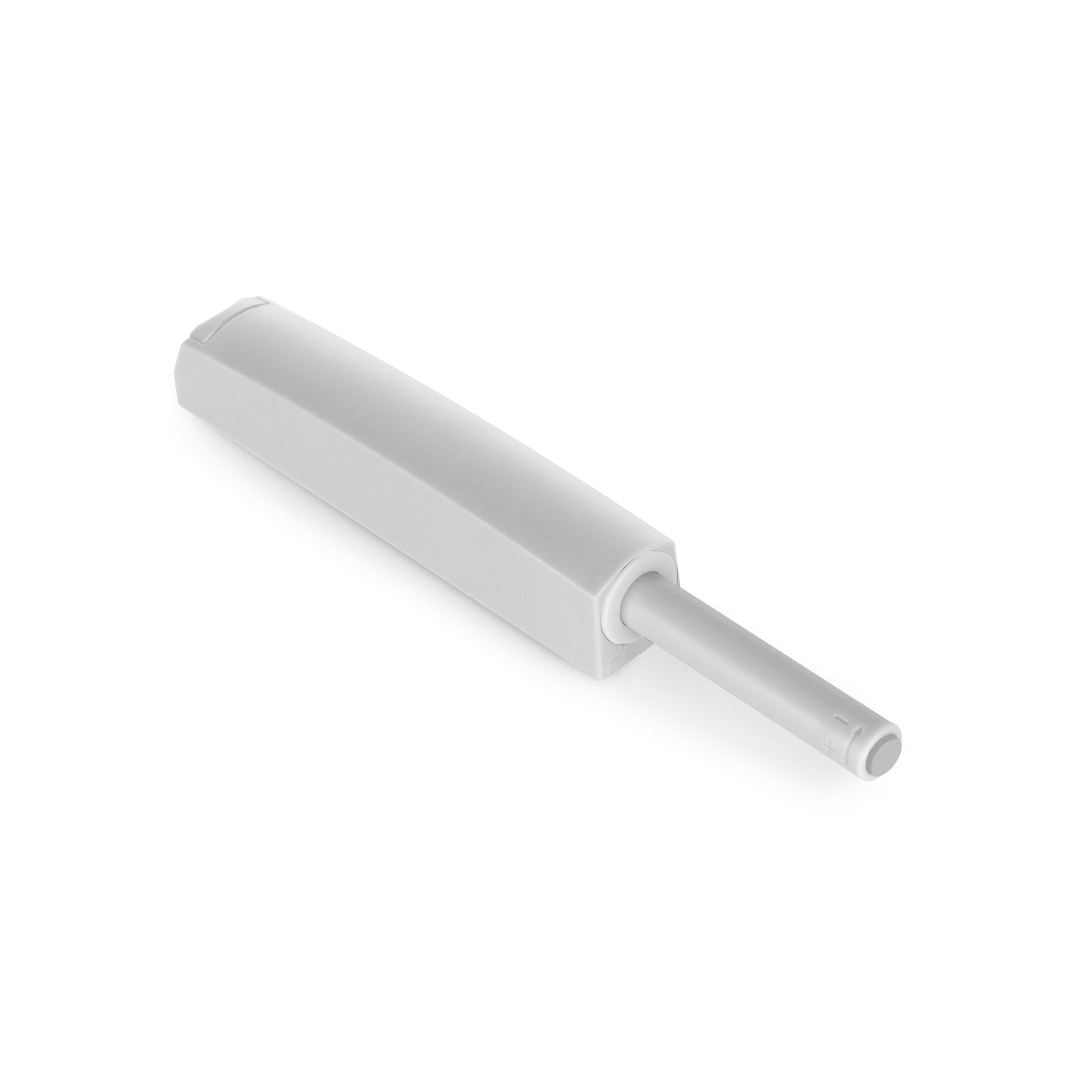 Emuca Lotto di 10 chiusure per porte da avvitare ai mobili con regolazione Push Lite, lunghezza 80 mm, Chiusura soft, Tecnoplastica, Grigia