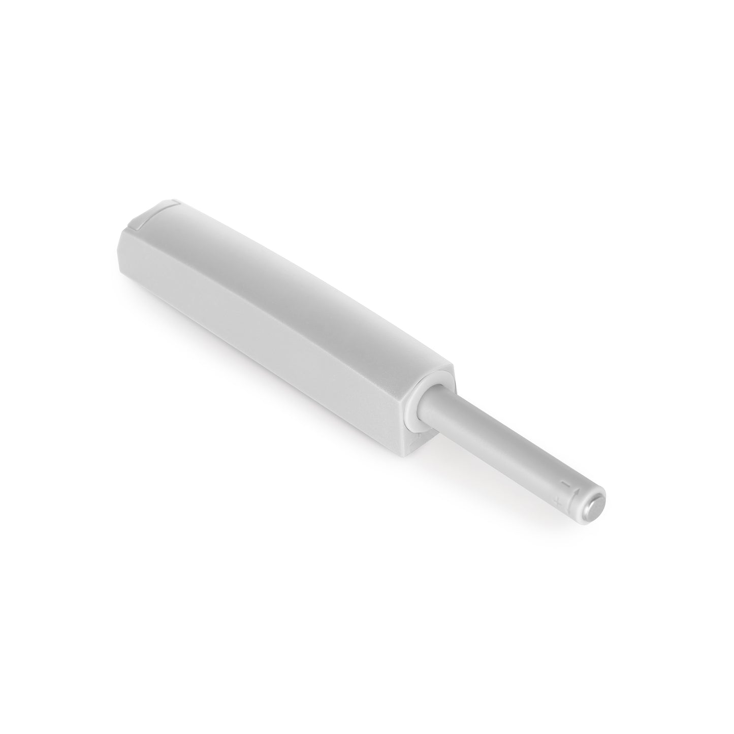 Emuca Lotto di 10 chiusure per porte da avvitare ai mobili con regolazione Push Lite, lunghezza 80 mm, Magnetica, Tecnoplastica, Grigia