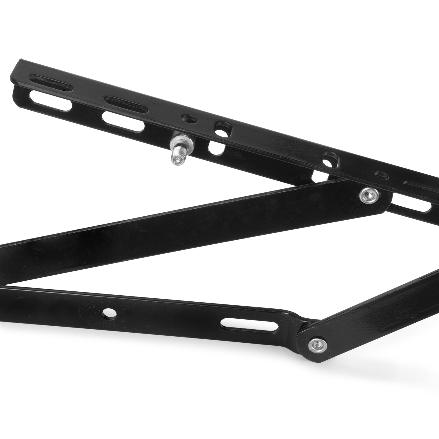 Emuca Set di meccanismi di sollevamento per letto canapè, apertura laterale, per letti da 90 cm, Acciaio, Verniciato nero