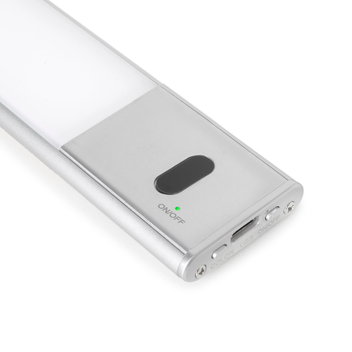 Emuca Lampada LED ricaricabile USBKaus con sensore di prossimità, L240mm, Tecnoplastica e Alluminio, Anodizzato opaco