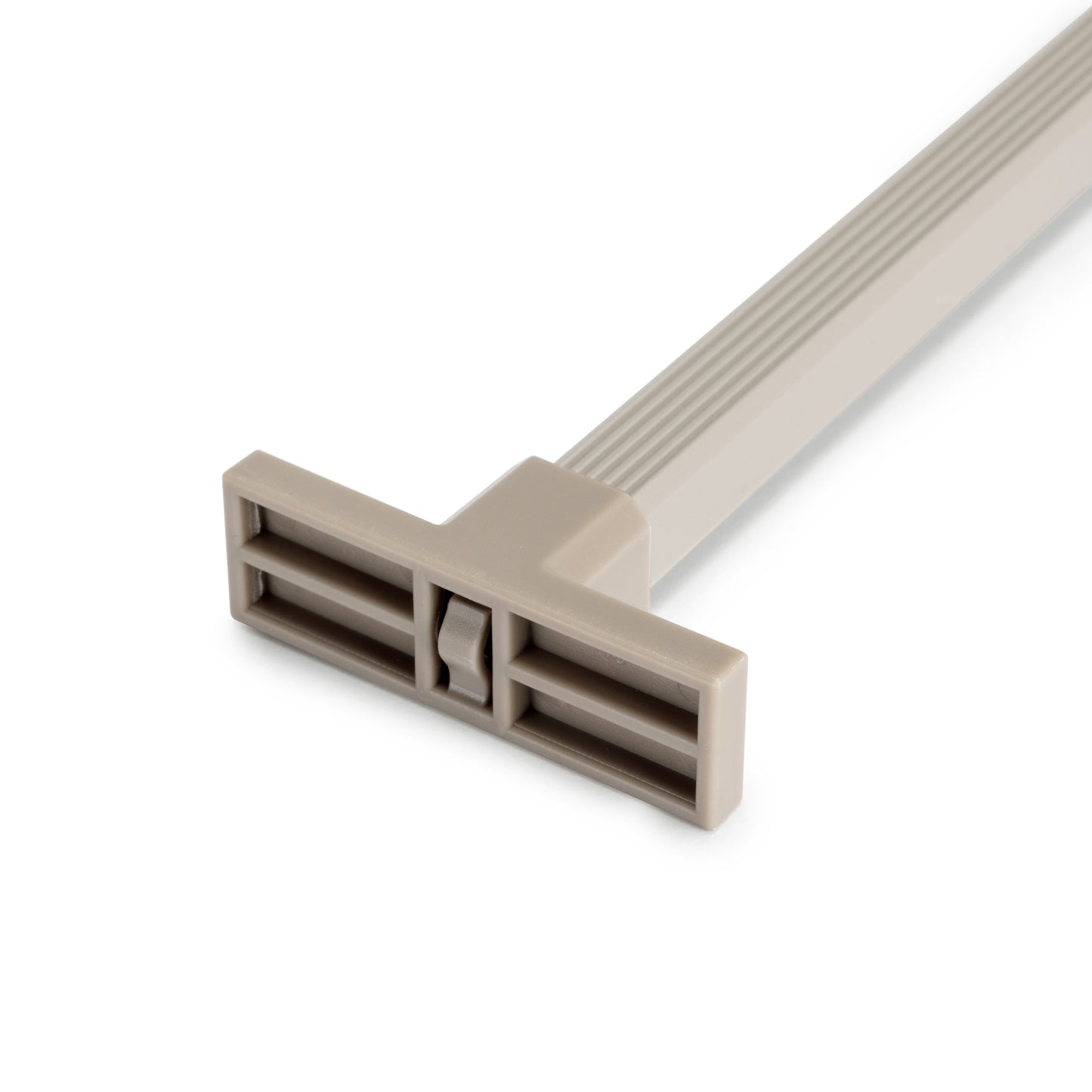 Emuca Kit di 7 aste portapantaloni e telaio a scorrimento Hack per armadi, chiusura ammortizzata, regolabile, modulo 600 mm, Grigio pietra