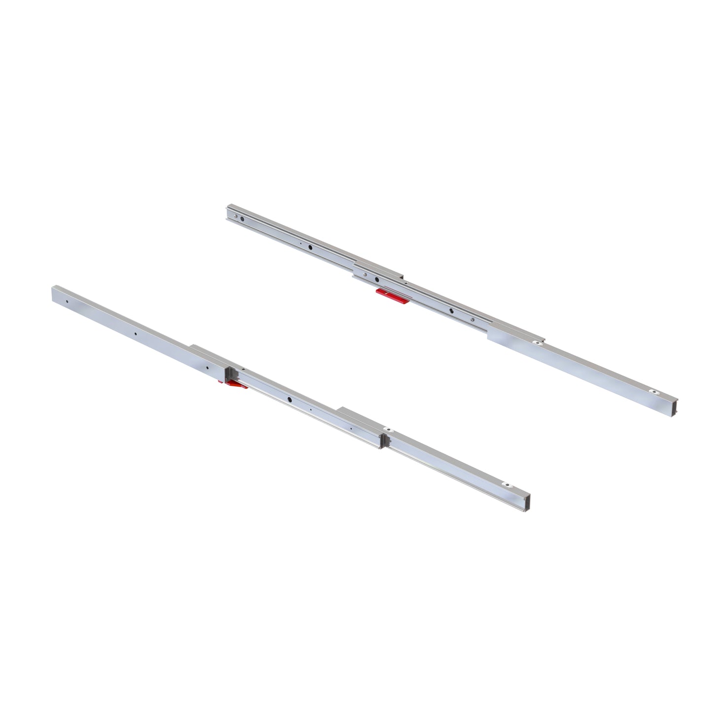 Emuca Coktail Reverse H35 Guide per tavoli ad ante allungabili, Alluminio, Champagne anodizzato