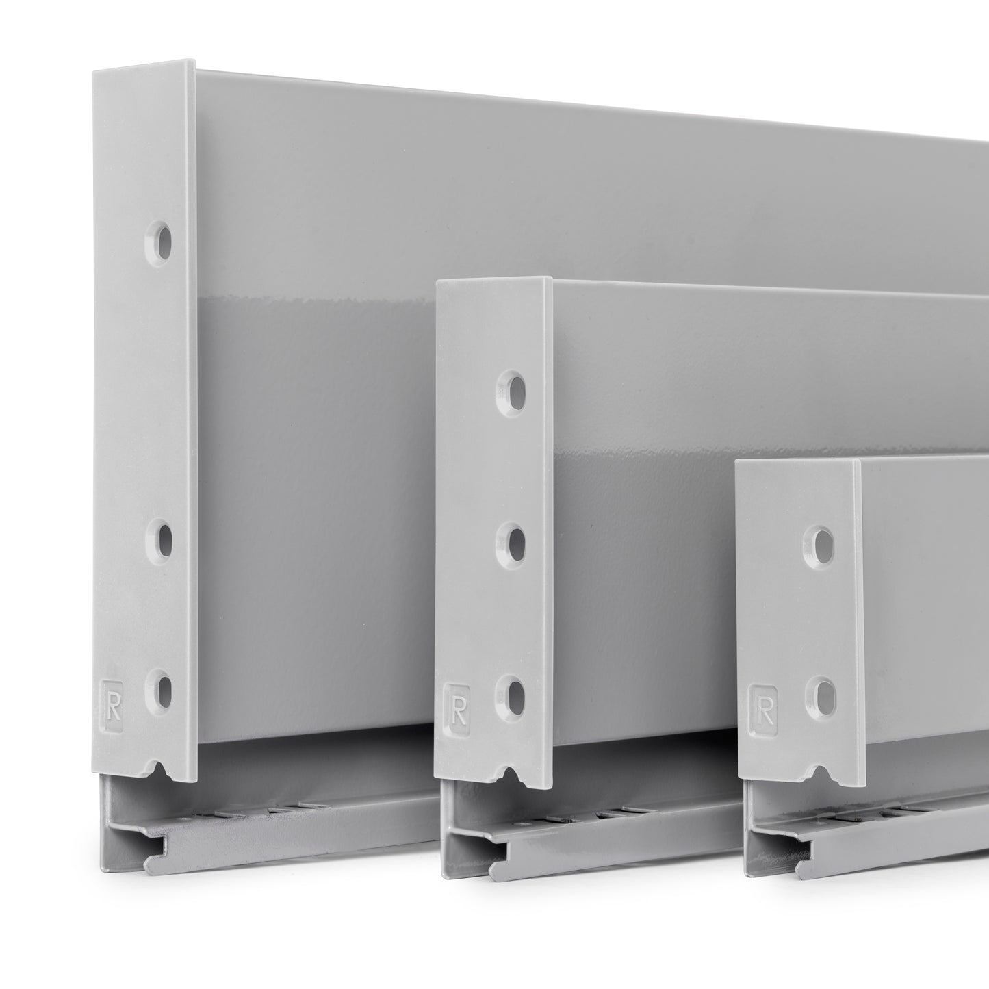 Emuca Cassetto esterno Vertex 40kg altezza 178mm, profondità 400mm, Acciaio, Grigia verniciato