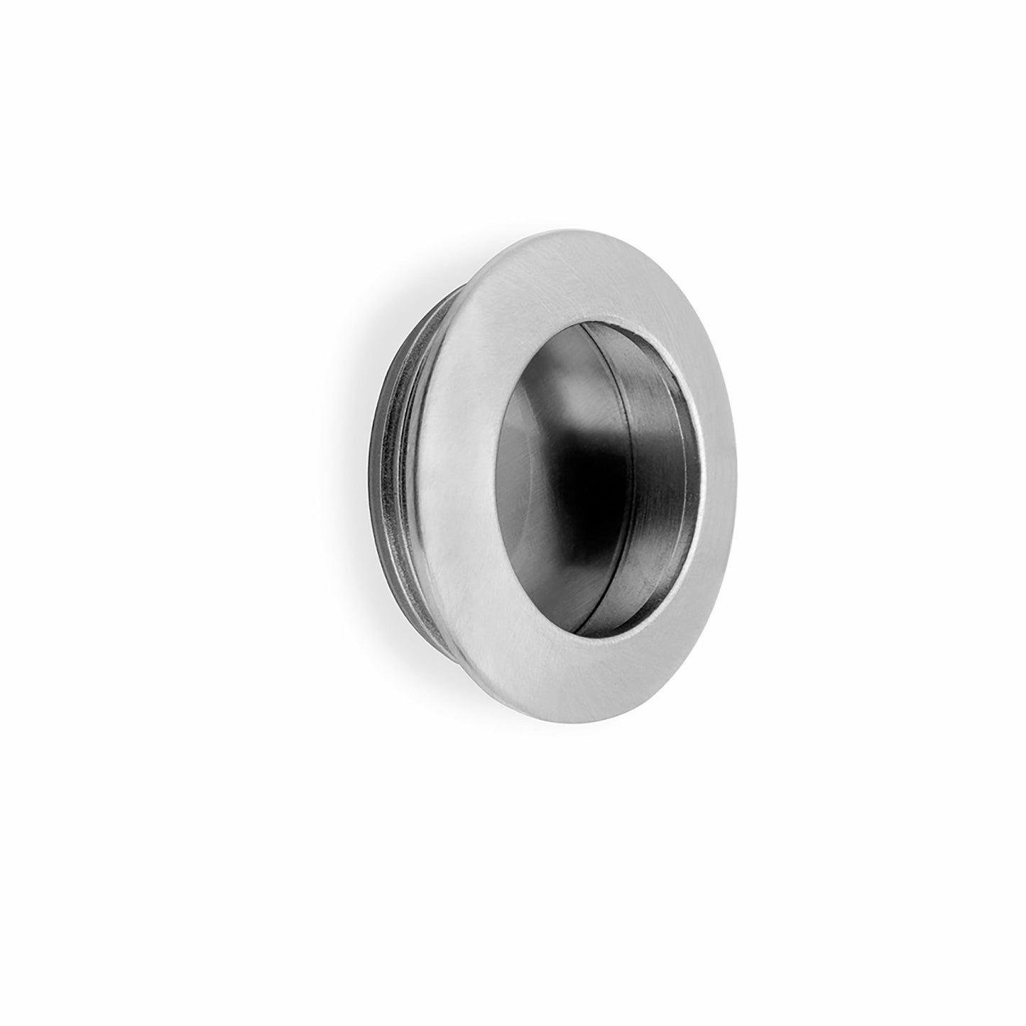 Emuca Lotto di 10 pomoli per mobili Benetusser, diametro 41mm, Zama, Nichel satinato