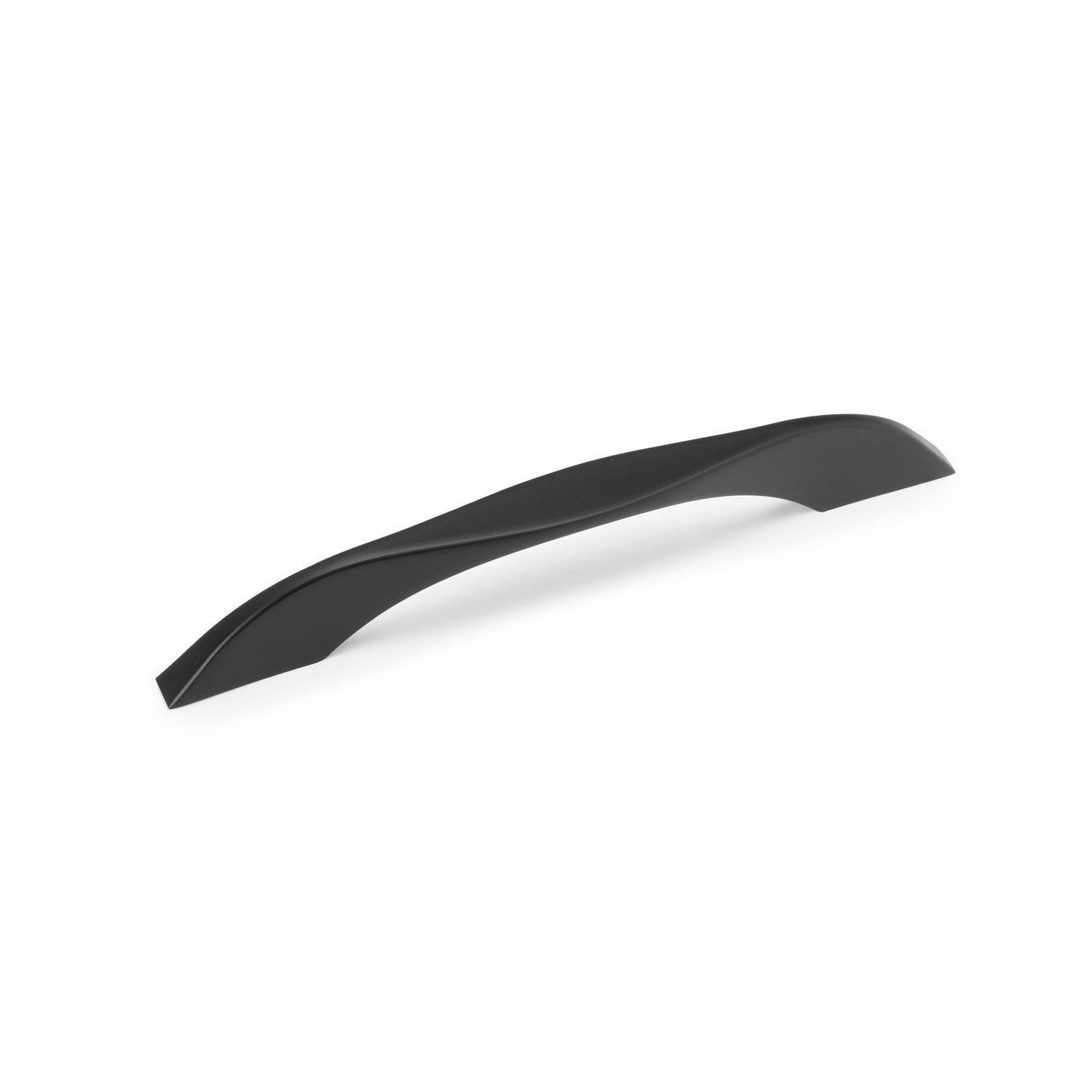 Emuca Lotto di 8 maniglie per mobili Varna, L181mm, interasse 160mm, Zama, Verniciato nero