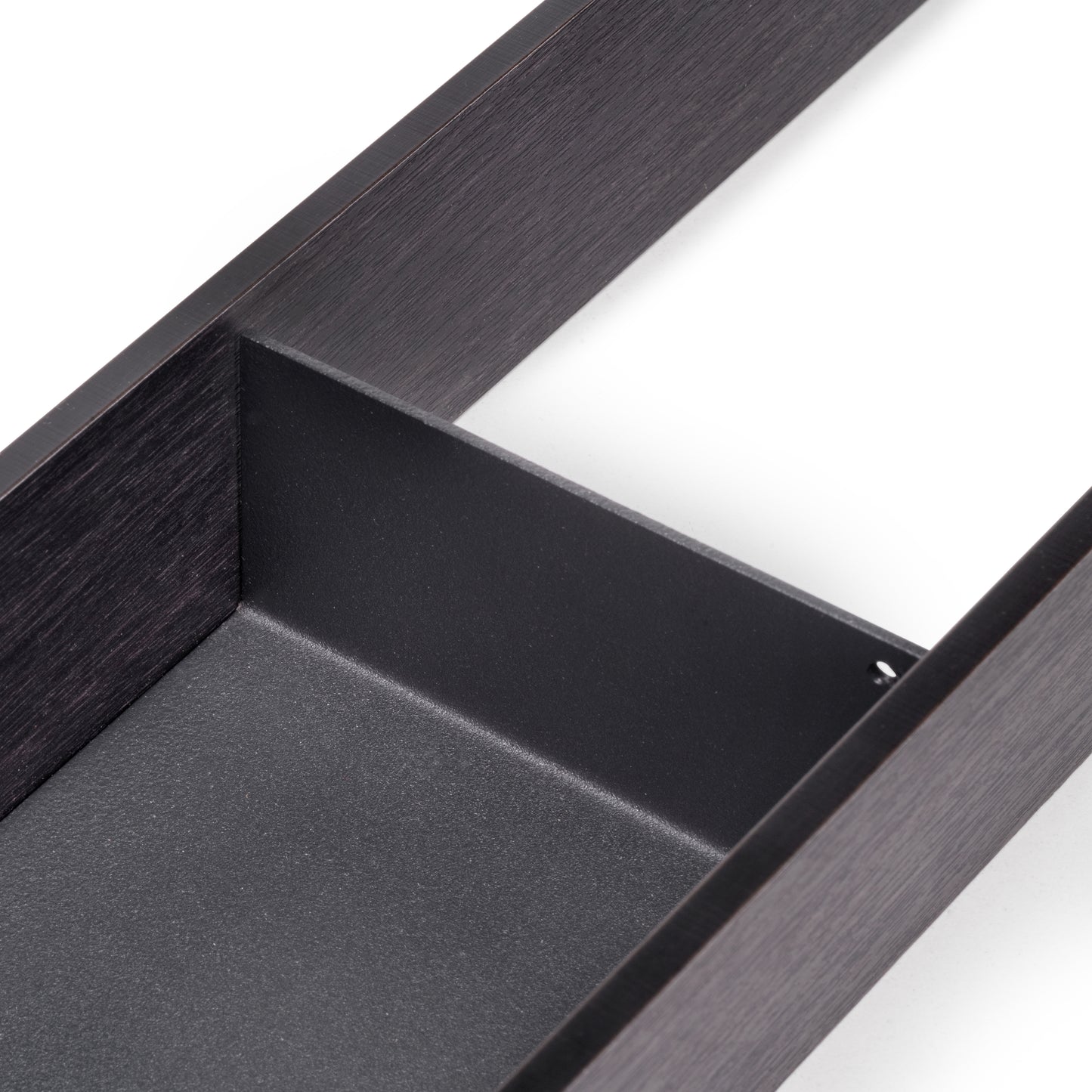 Emuca Organizzatore per cassetto Orderbox, 100x470 mm, Acciaio e Legno, Grigio antracite