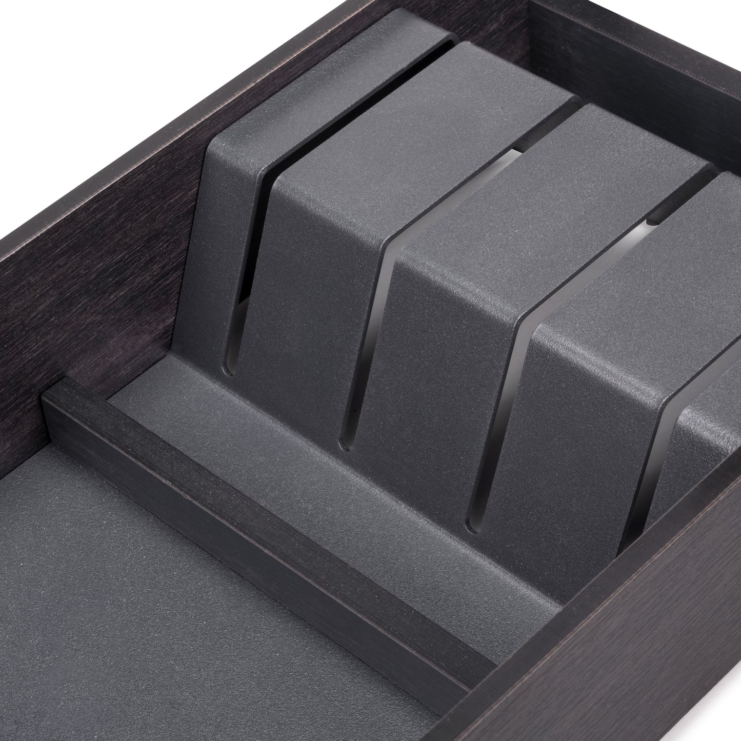 Emuca Portacoltelli per cassetto Orderbox, 150x470 mm, Acciaio e Legno, Grigio antracite