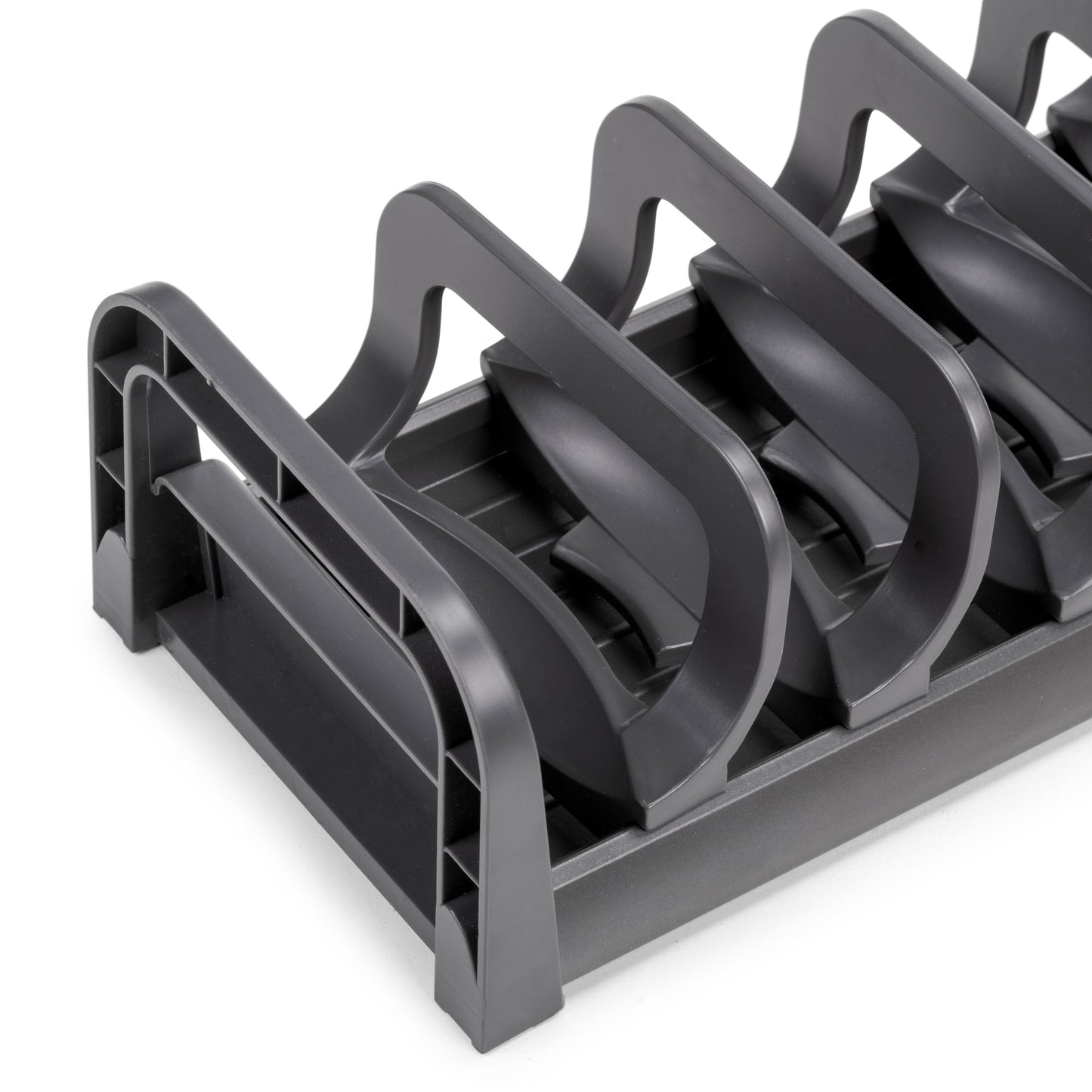 Emuca Portapiatti per cassetto Orderbox, 120x470 mm, Alluminio e Tecnoplastica, Grigio antracite