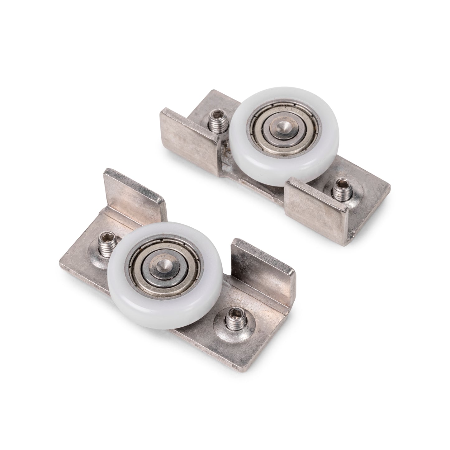 Emuca Kit di ferramenta per porta scorrevole appesa in legno Wall con chiusura soft, Acciaio, Alluminio e Tecnoplastica