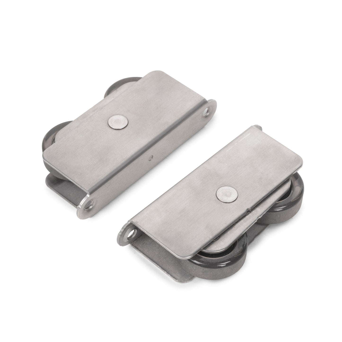 Emuca Kit di ferramenta per porta scorrevole appesa in legno Wall con chiusura soft, Acciaio, Alluminio e Tecnoplastica