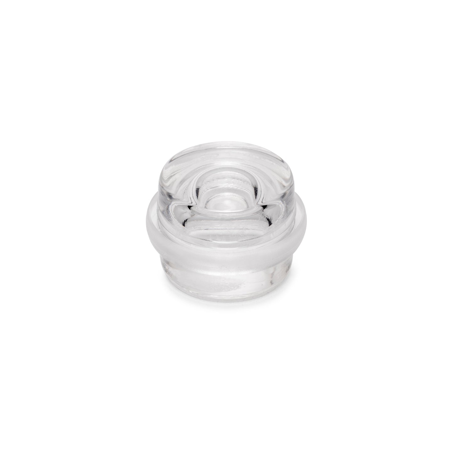 Set di 6 tappi adesivi cilindrici per porte, fissaggio a pavimento, plastica, trasparente
