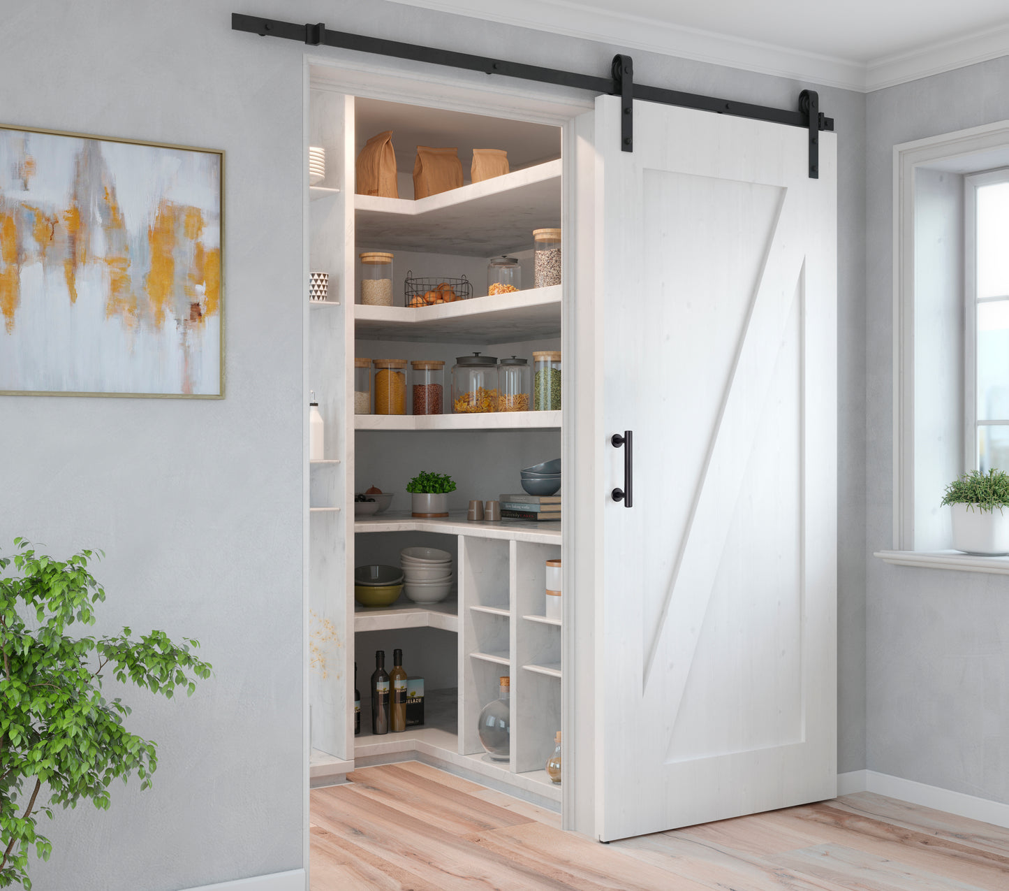 Emuca Maniglia per porte scorrevoli in legno Pasadena, lunghezza 240 mm, interasse 180 mm, Acciaio, texture Nera