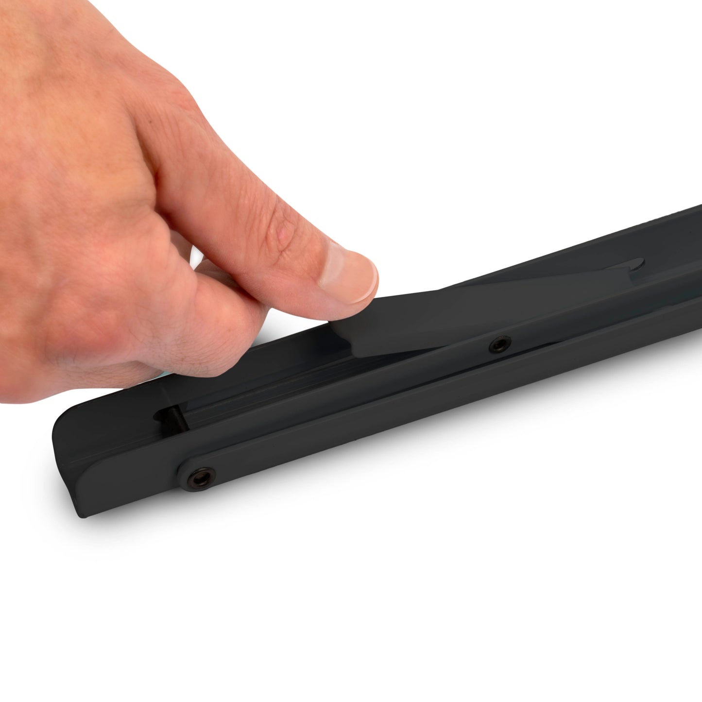 Emuca Set di supporti pieghevoli, lunghezza 303 mm, Acciaio, Verniciato nero