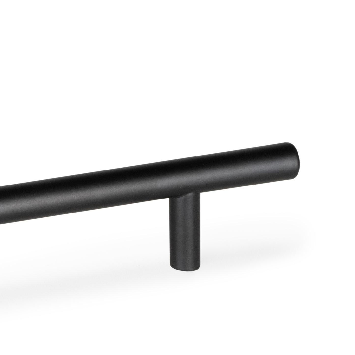 Emuca Lotto di 10 maniglie per mobili Orlando, L210mm, interasse 160mm, Acciaio, Verniciato nero