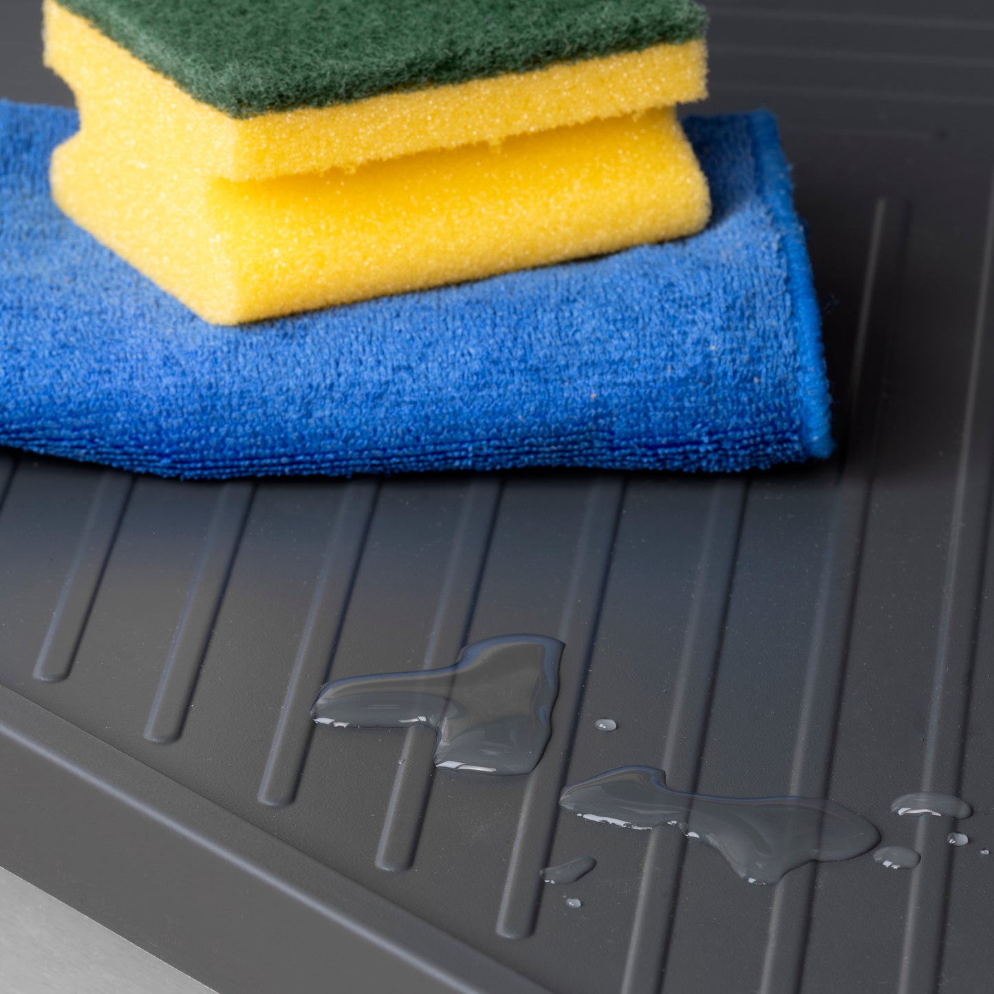 Emuca Fondi sotto lavello Sink, M60, 567x580mm, spessore della tavola 16mm, tagliabile, Tecnoplastica, Grigio antracite