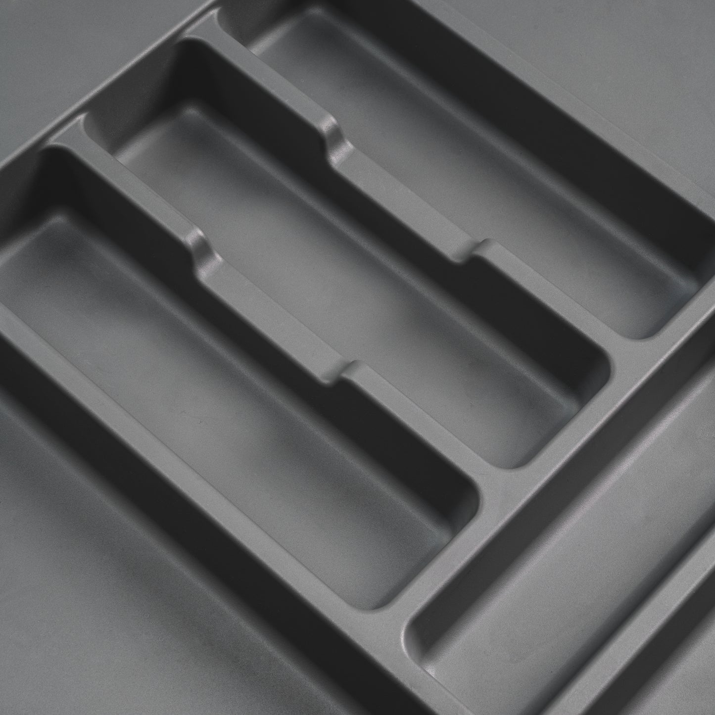 Emuca Portaposate Optima per cassetto universale, modulo 1.000 mm, Tecnoplastica, Grigio antracite
