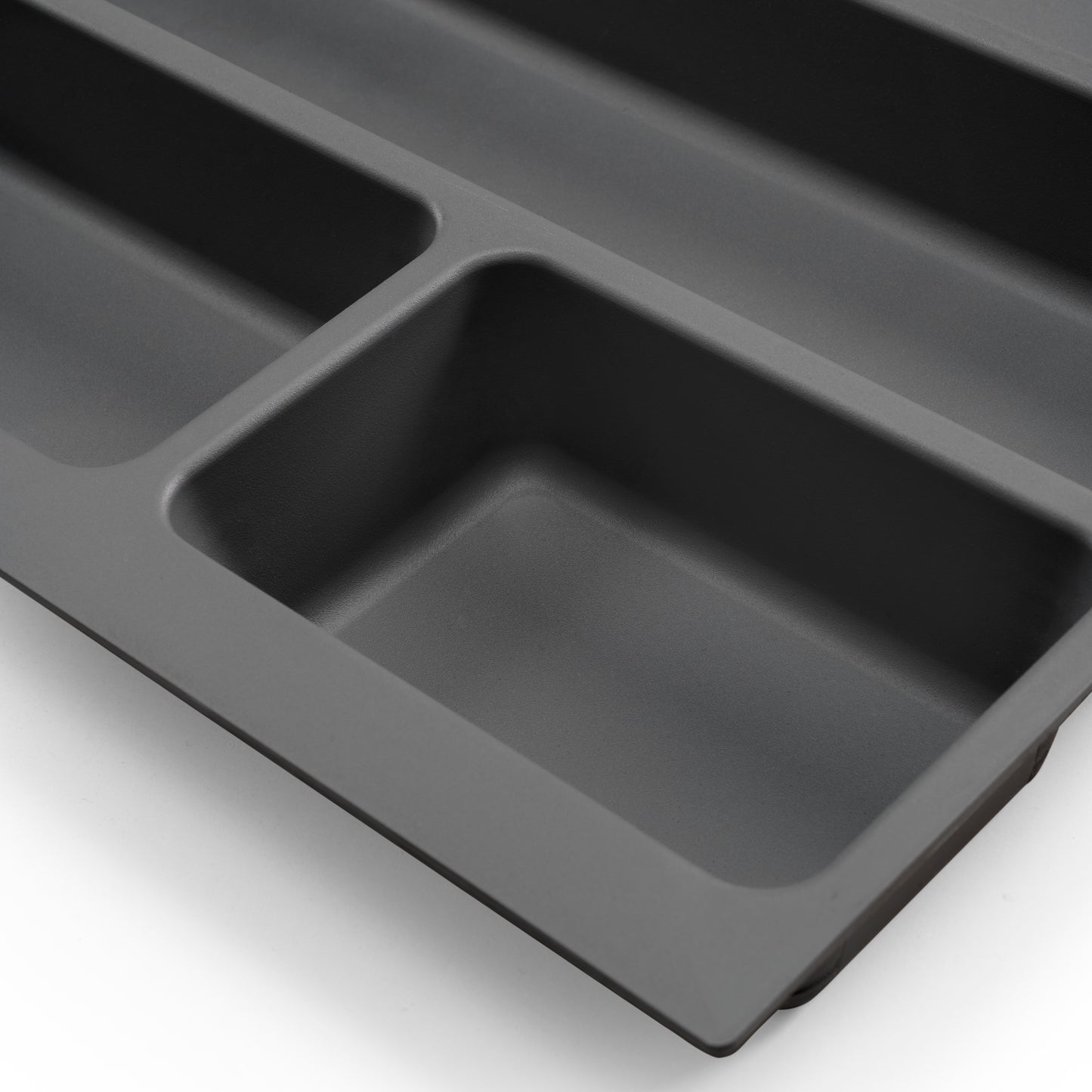 Emuca Portaposate Optima per cassetto universale, modulo 1.000 mm, Tecnoplastica, Grigio antracite