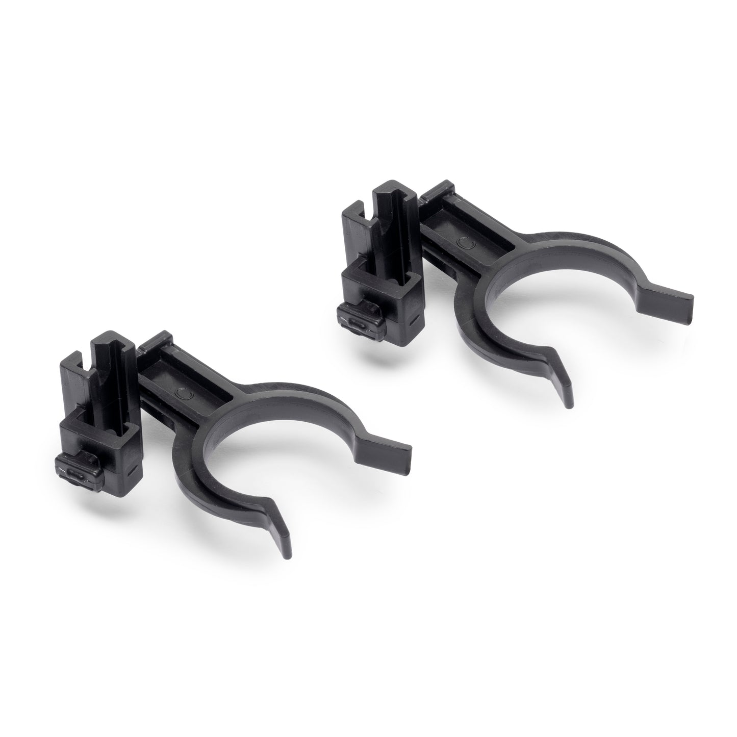 Emuca Kit di piedi regolabili Bone con base quadrata per mobili, altezza 120mm, regolabile 118-160mm, Tecnoplastica, Nera