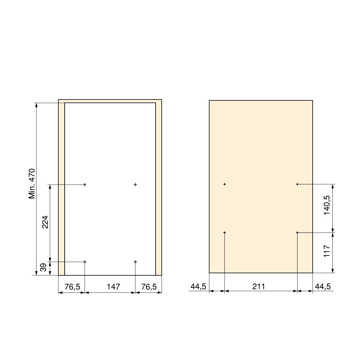 Emuca Carrello estraibile con cestelli e carrello del pane Supra con fissaggio inferiore con chiusura soft, Modulo 300, Acciaio, Cromato lucido